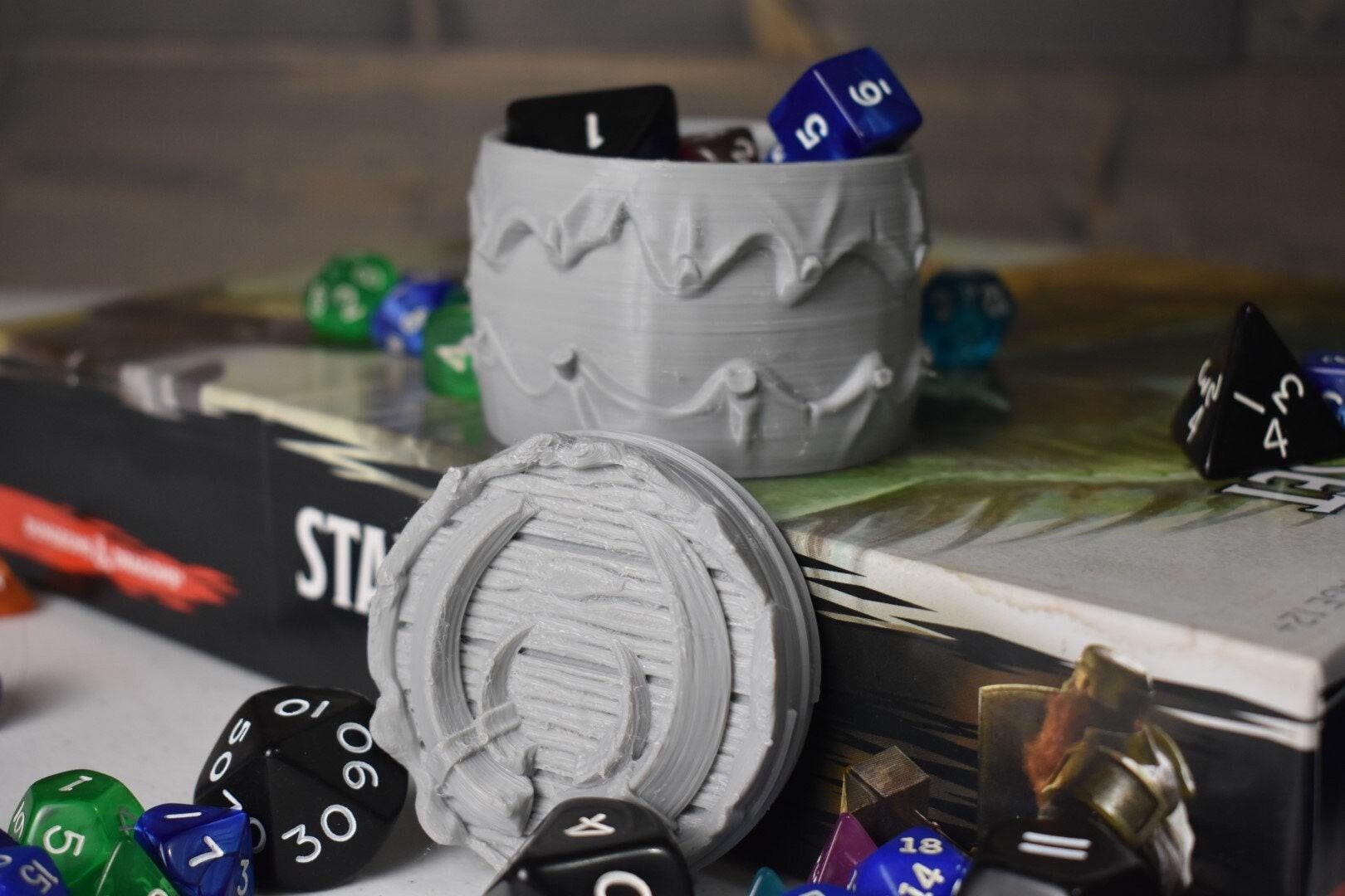 Barbarian themed Dice, Token, Counters or Trinket Box USA Made • Handmade RPG Dice Box • Ars Moriendi Licensed • Dice Storage