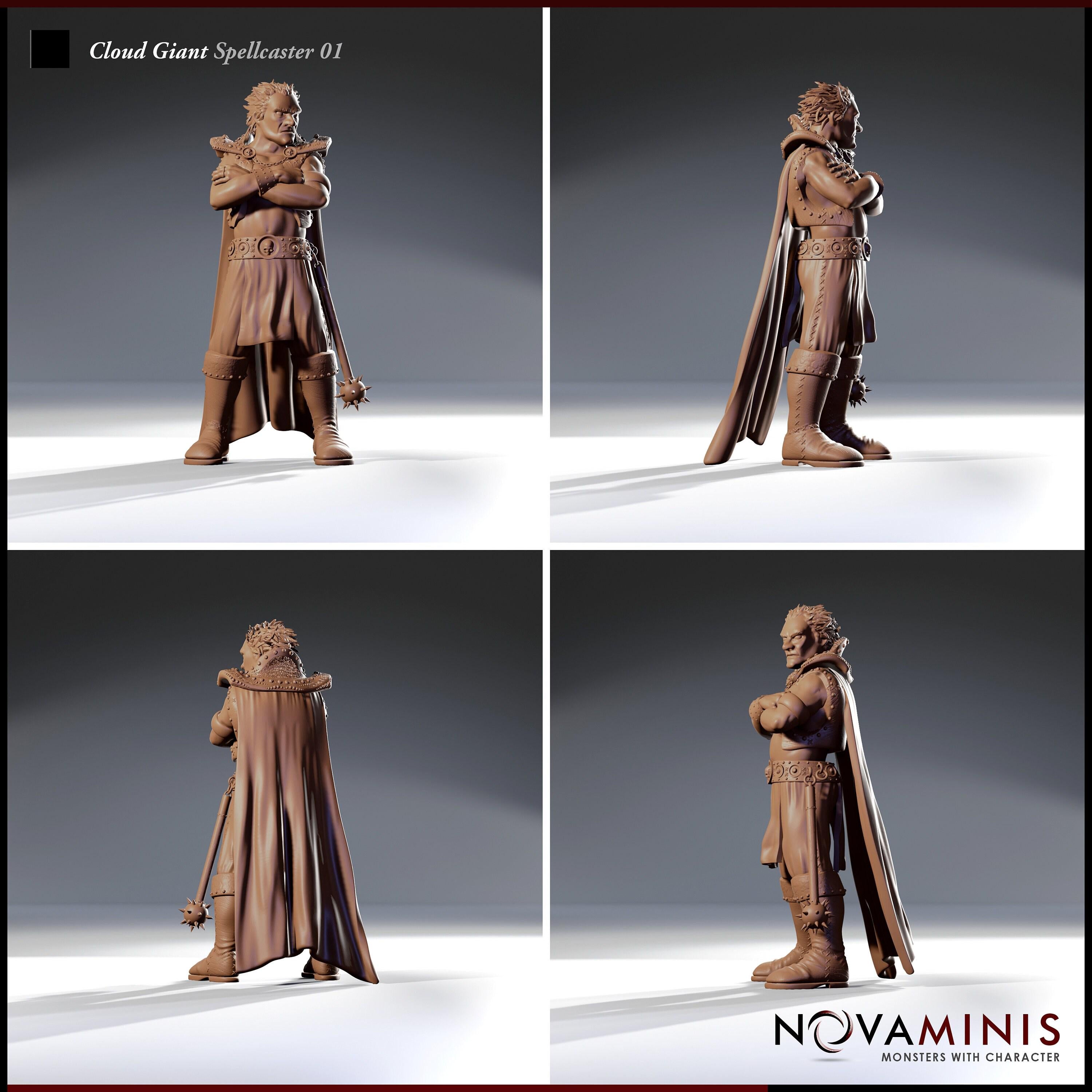 Cloud Giant Spellcaster | 32mm Scale | All Tabletop RPG Compatible | Unpainted Figure