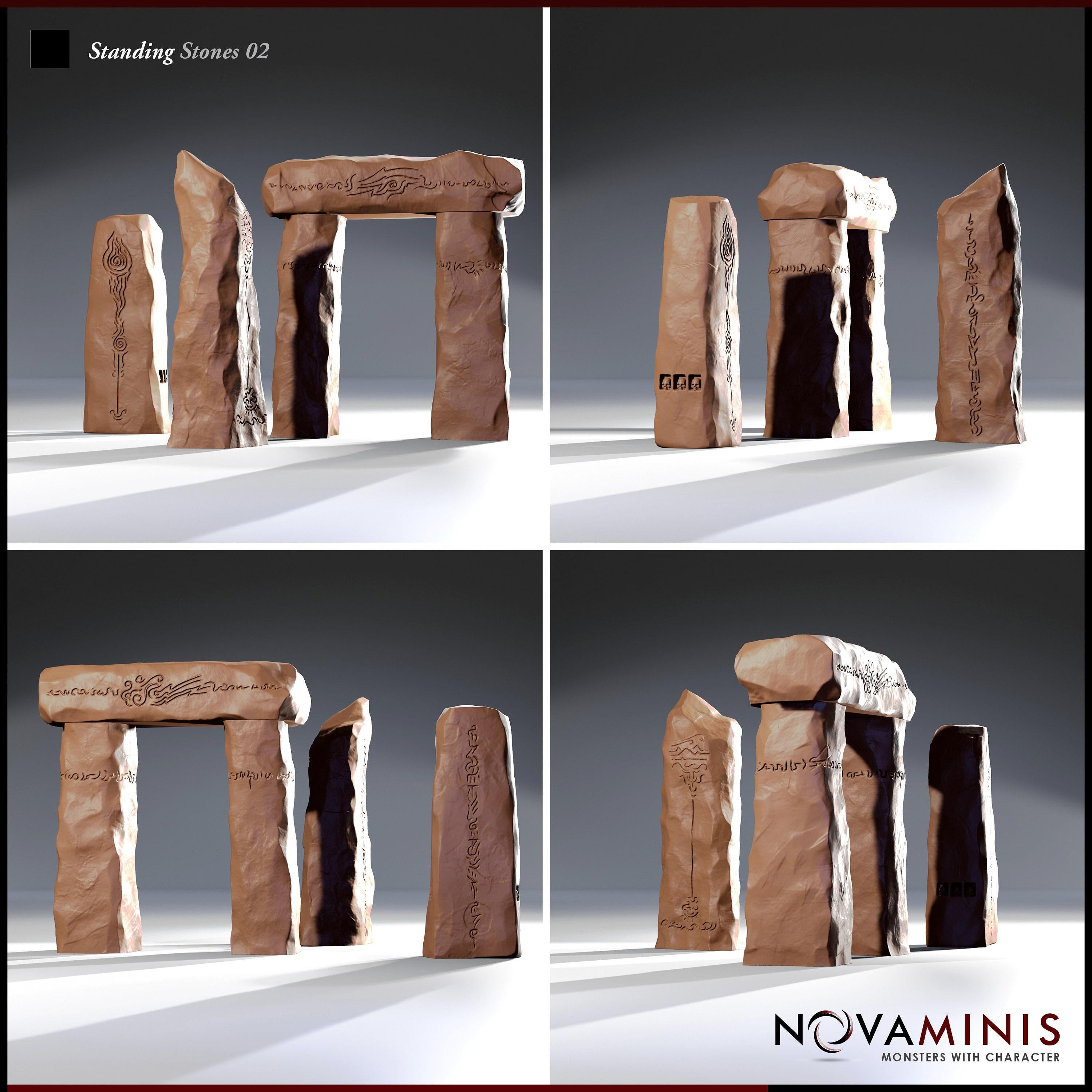 Standing Stone Set 2 | Dungeons and Dragons | 32mm Scale | All Tabletop RPG Compatible | Unpainted Figure