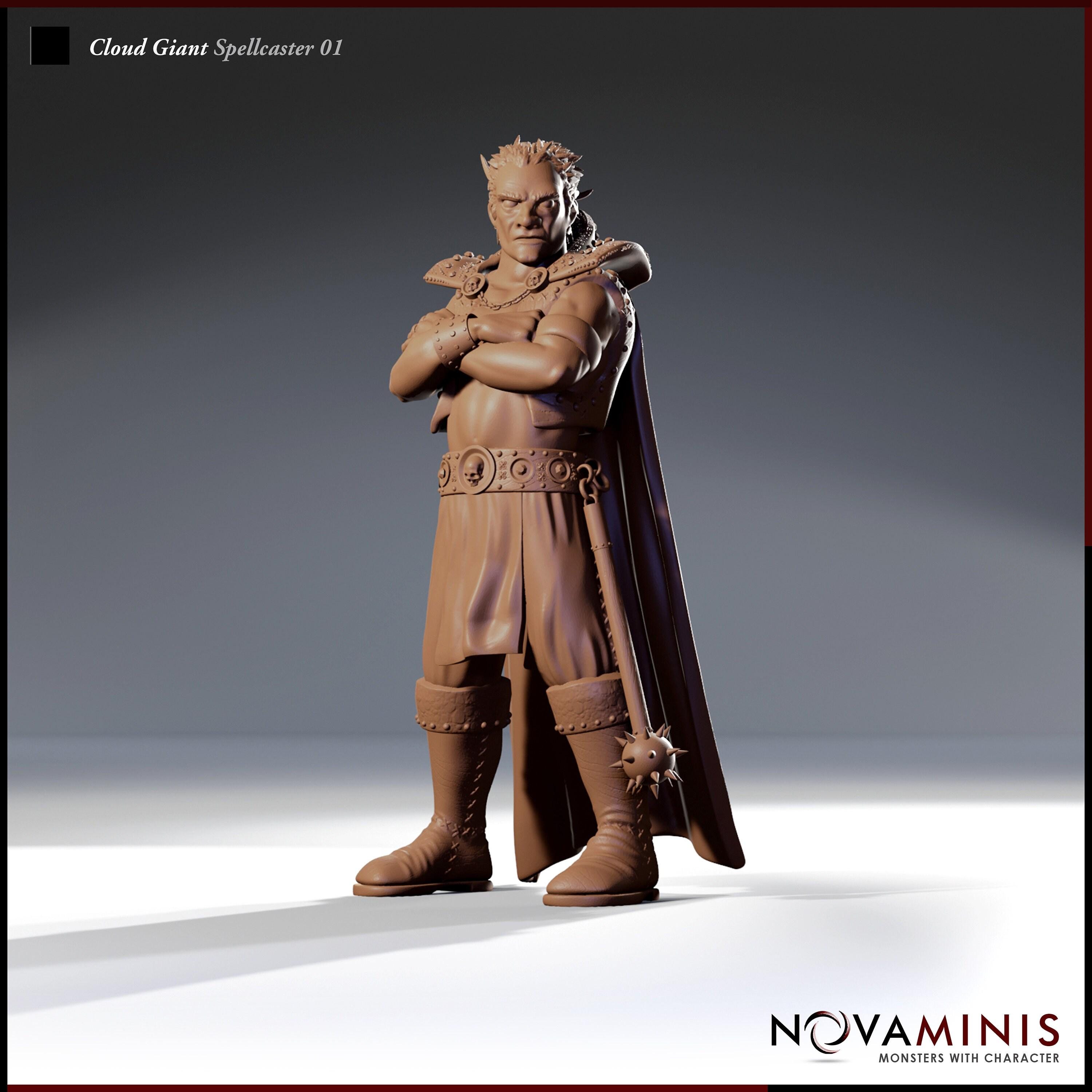 Cloud Giant Spellcaster | 32mm Scale | All Tabletop RPG Compatible | Unpainted Figure