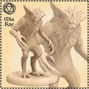 Bat Humanoid Mini | Werebat Monster Resin Table Top RPG Figure | Fantasy Tabletop Miniature
