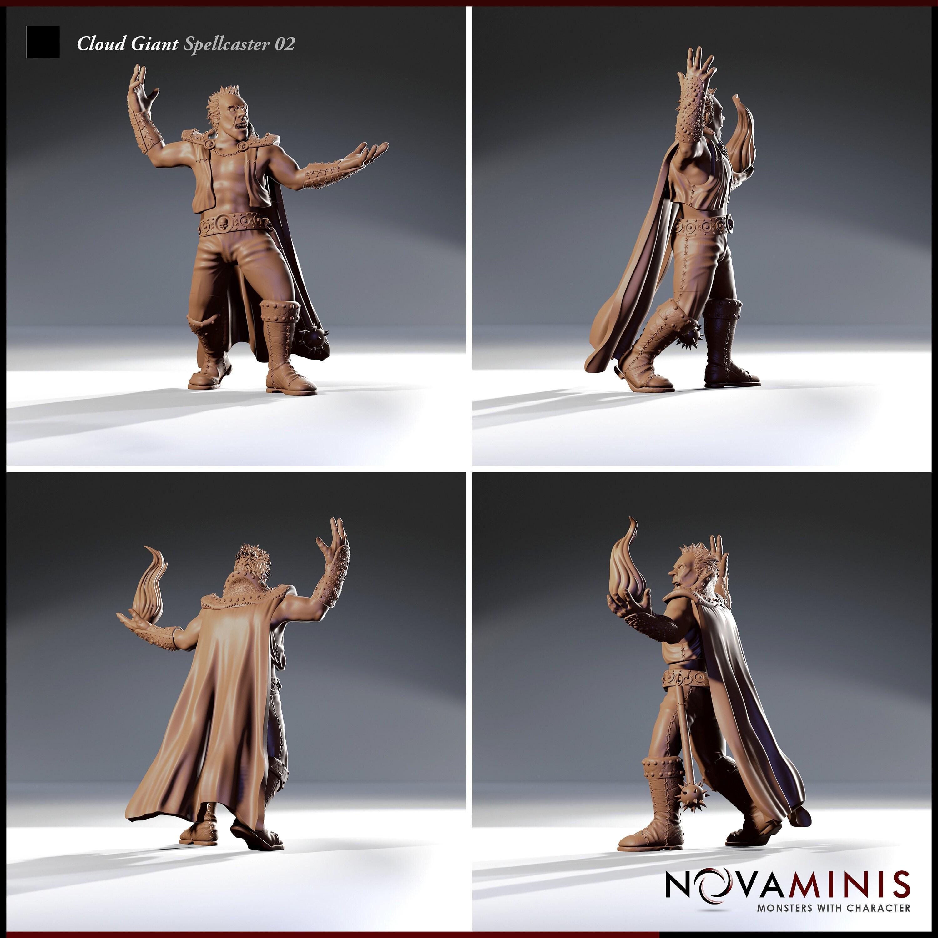 Cloud Giant Spellcaster | 32mm Scale | All Tabletop RPG Compatible | Unpainted Figure