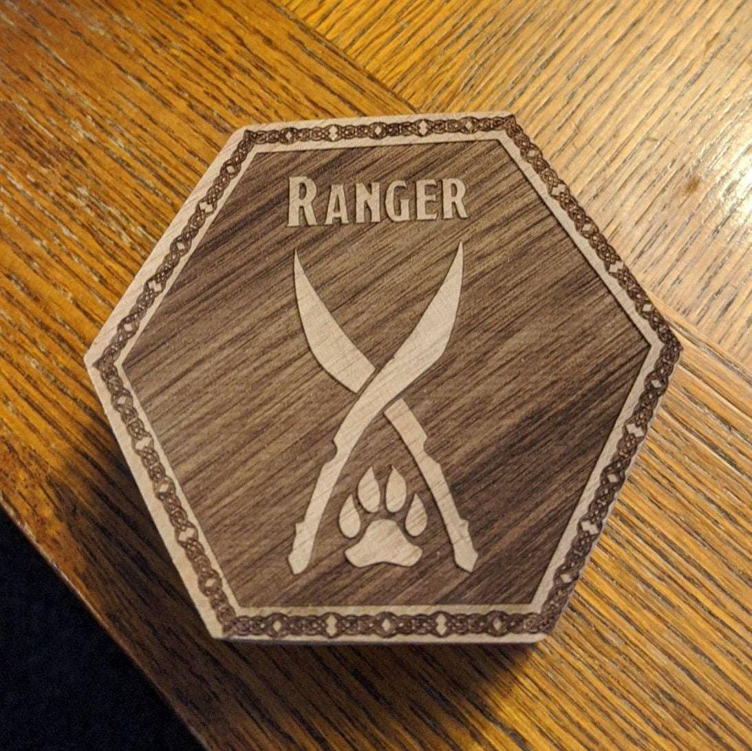 White Oak Laser Engraved Dice Box