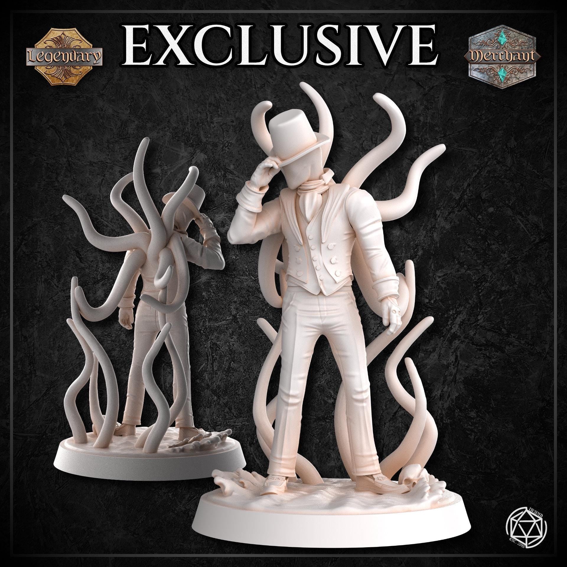 Plasmoid Warlock Mini | Sci-Fantasy TTRPG Resin Figure | Spelljammer, Ooze Caster | Tabletop RPG Mini