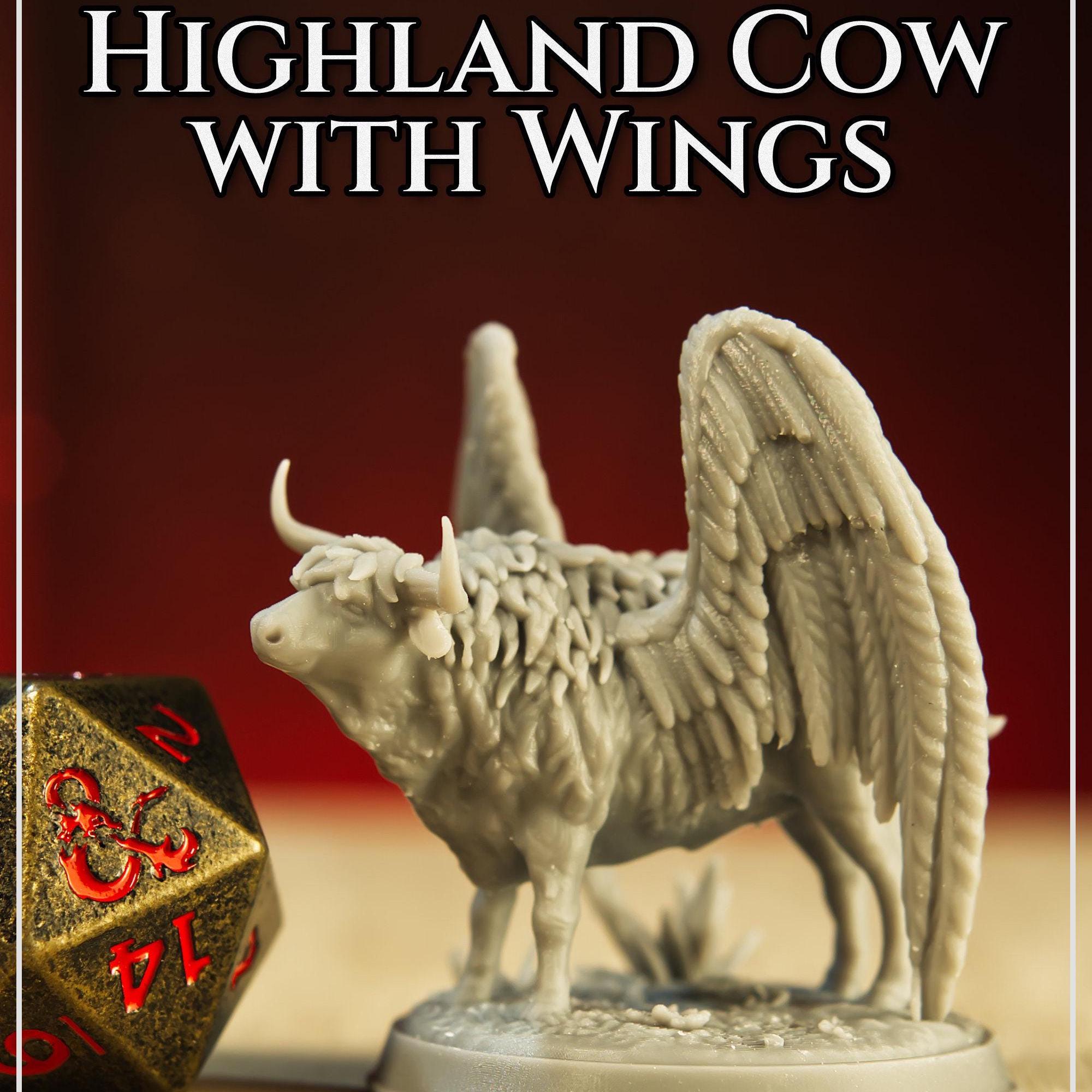 Winged Highland Cow