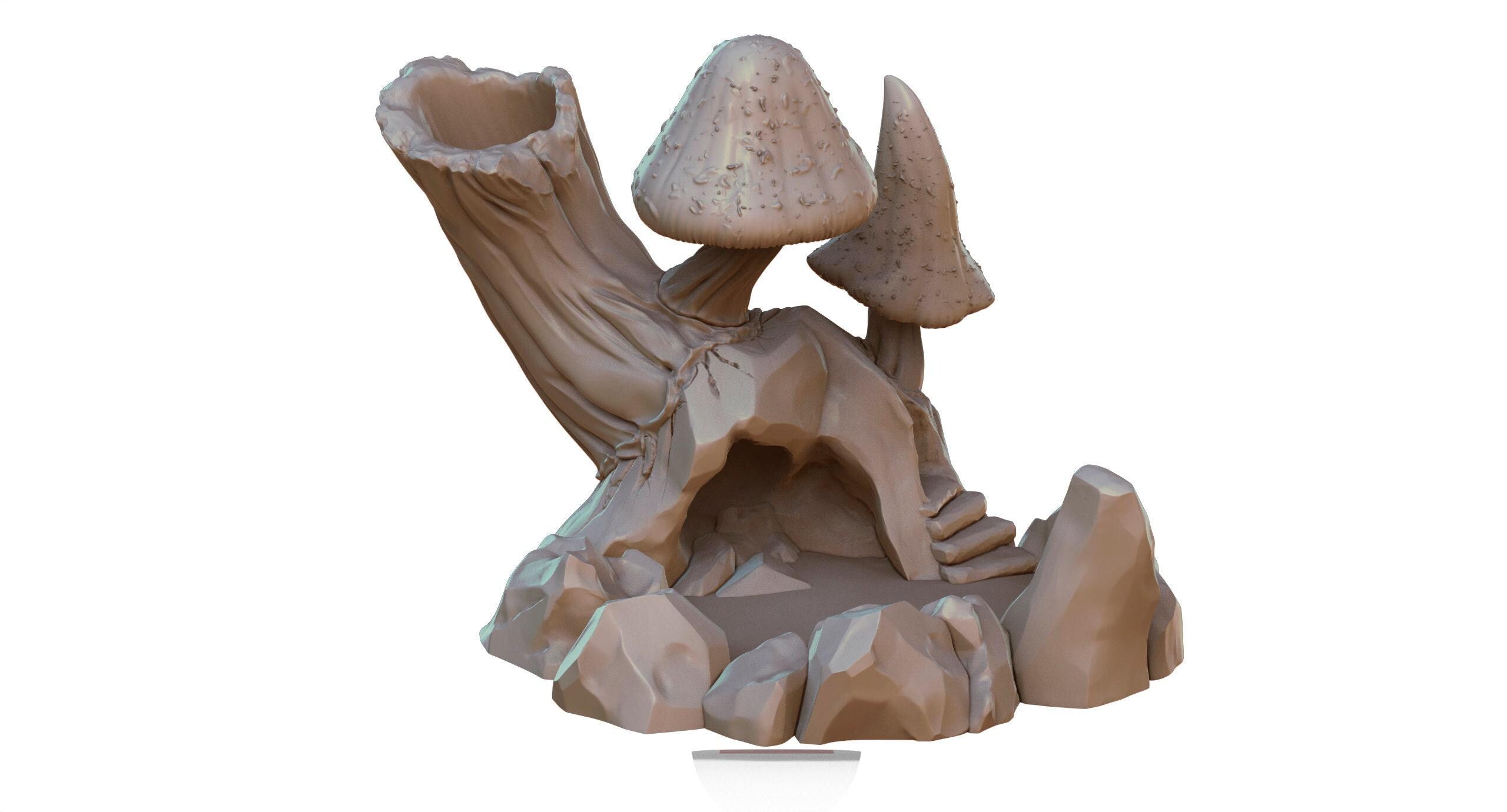 Mushroom Dice Tower for all your RPG Needs