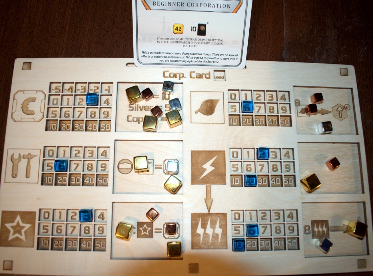 Terraforming Mars Custom Player Board perfect as a gift for a board game geeks