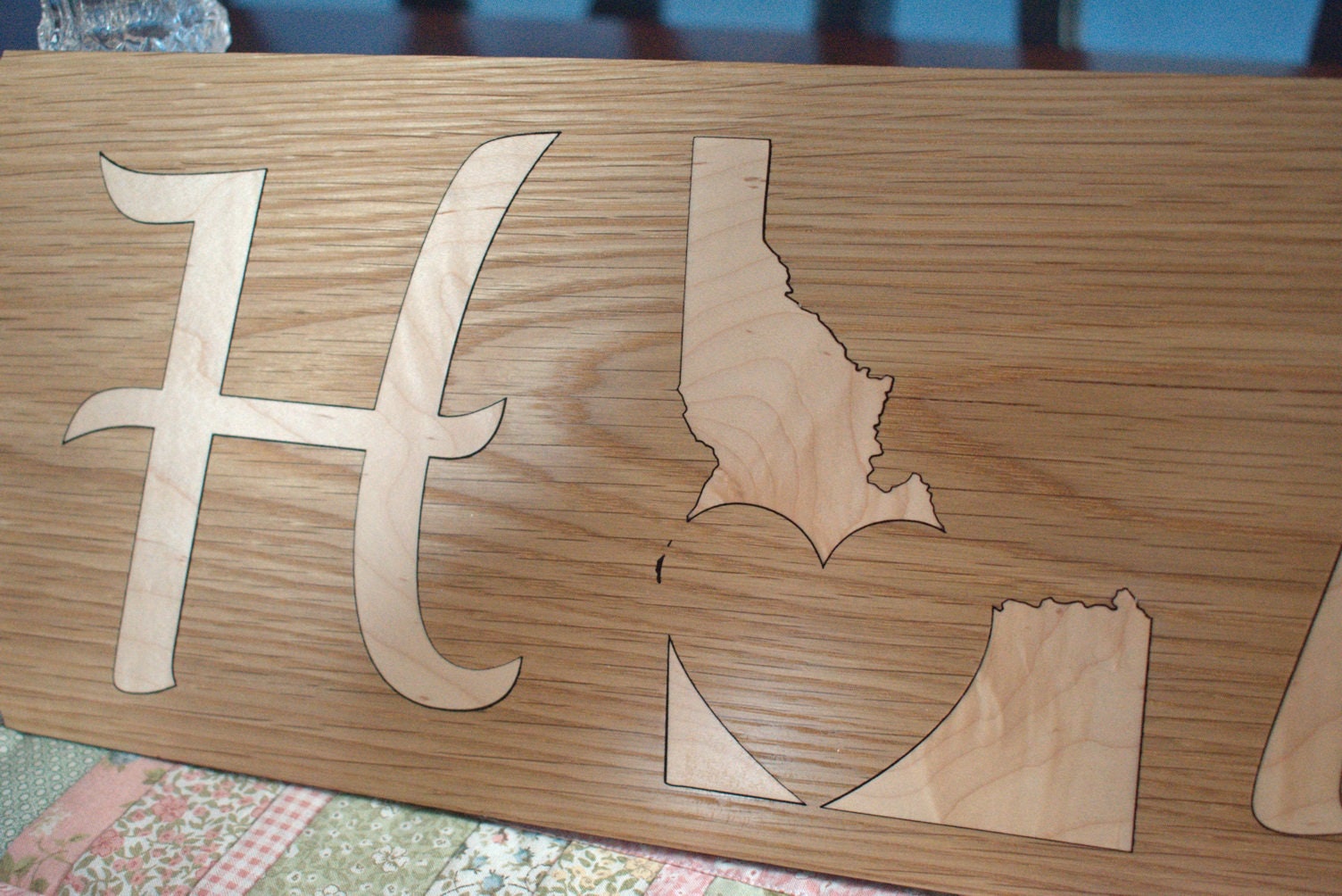 Idaho Home Wall Plaque perfect as a gift for all your family members. Place in Man caves, bars, garages, desks.