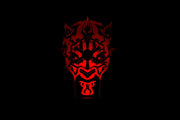 Darth Maul w/ Sith Symbol Inspired by Star Wars LED Lamp perfect as a gift for a Star Wars geek. Place in Man caves, bars, garages, desks.