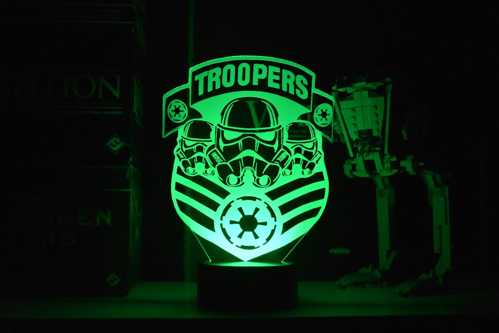 Troopers LED sign perfect as a gift for your trooper. Place in Man caves, bars, garages, desks.