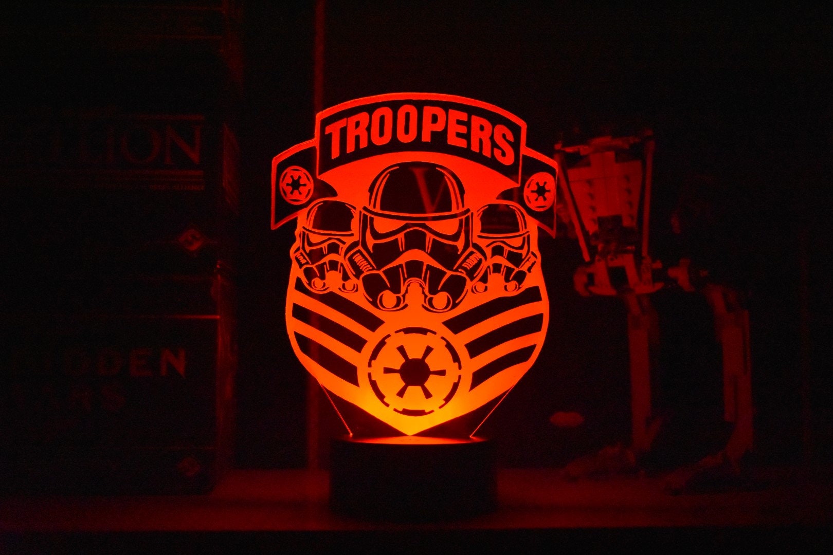 Troopers LED sign perfect as a gift for your trooper. Place in Man caves, bars, garages, desks.