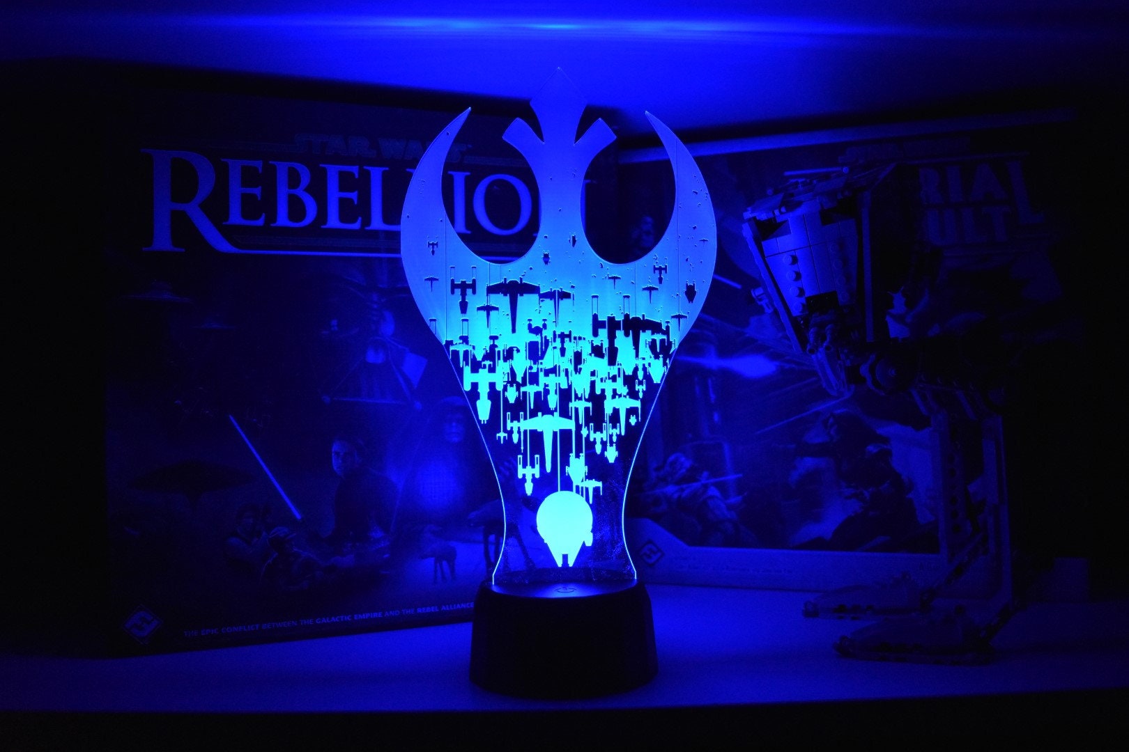 Rebel Ships LED sign perfect as a gift for you or your febel. Place in Man caves, bars, garages, desks.