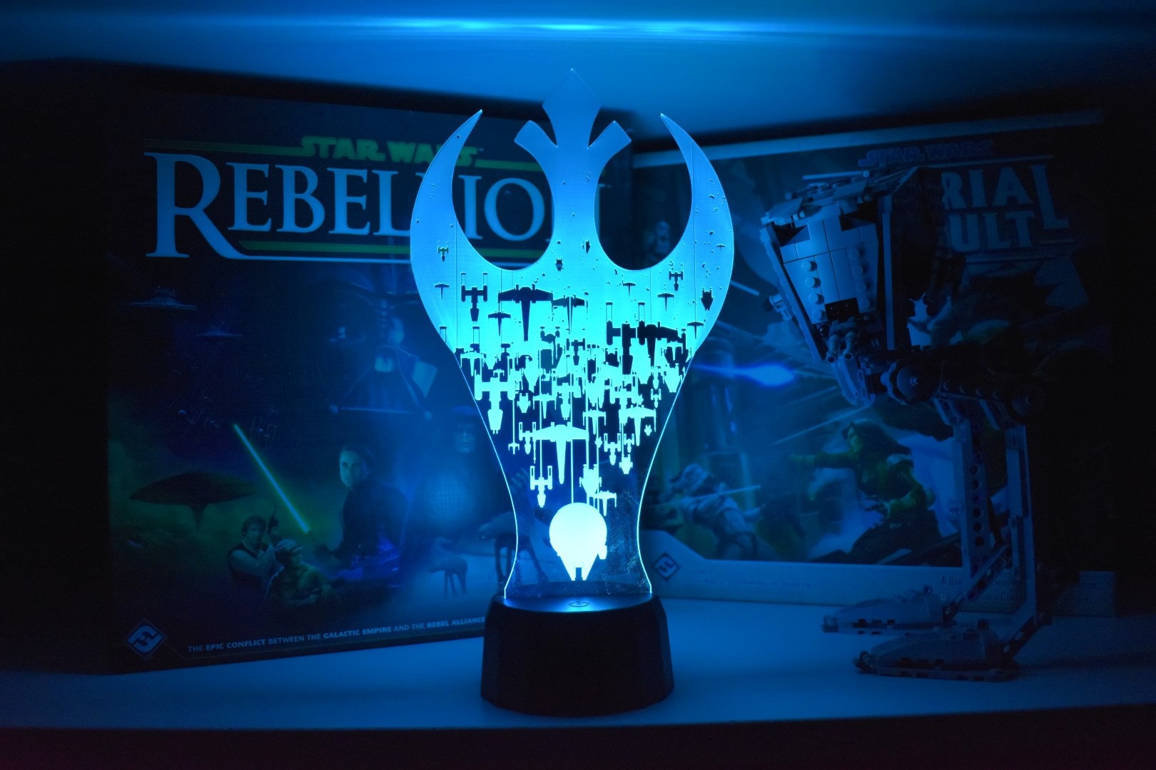 Rebel Ships LED sign perfect as a gift for you or your febel. Place in Man caves, bars, garages, desks.