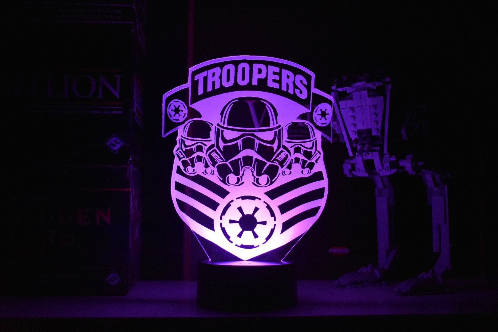 Troopers LED sign perfect as a gift for your trooper. Place in Man caves, bars, garages, desks.