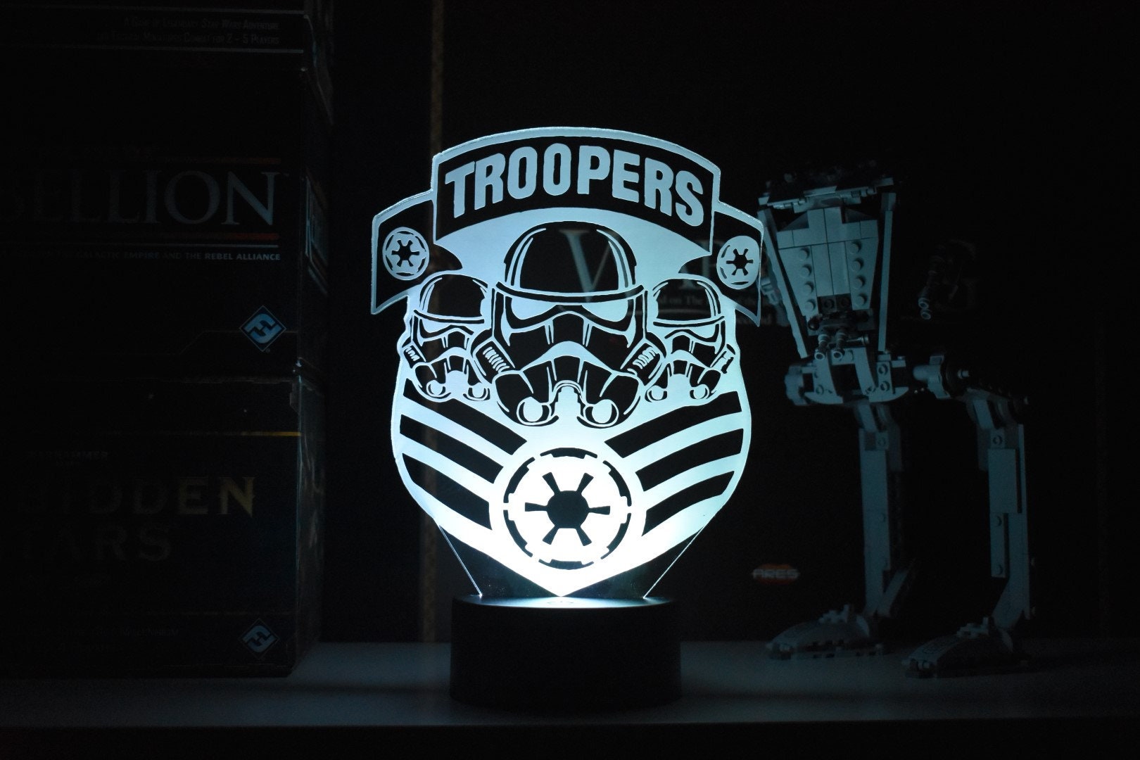 Troopers LED sign perfect as a gift for your trooper. Place in Man caves, bars, garages, desks.