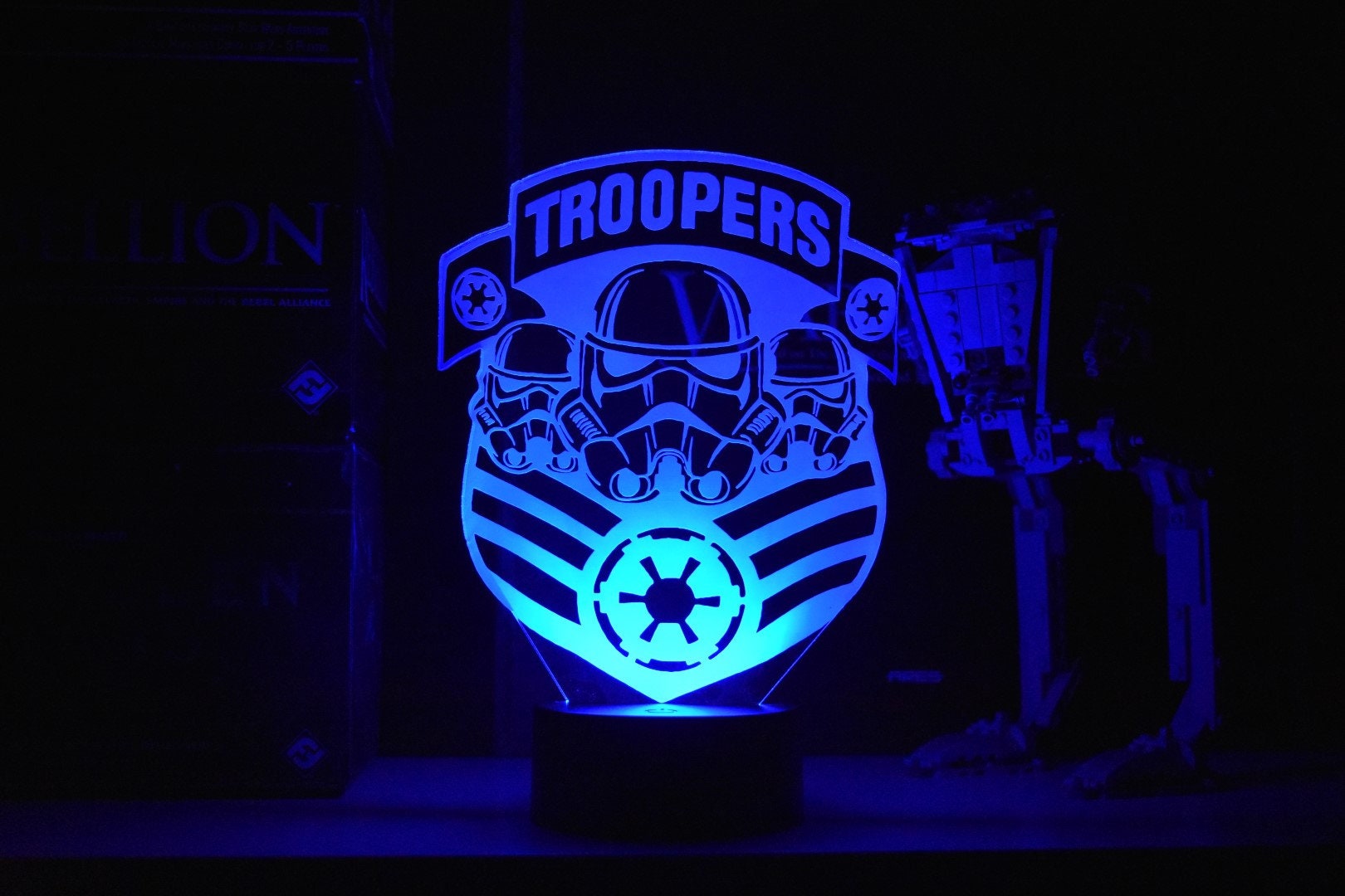 Troopers LED sign perfect as a gift for your trooper. Place in Man caves, bars, garages, desks.