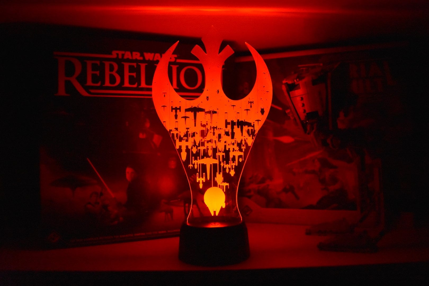 Rebel Ships LED sign perfect as a gift for you or your febel. Place in Man caves, bars, garages, desks.