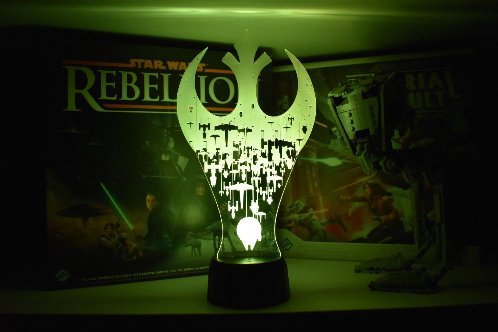 Rebel Ships LED sign perfect as a gift for you or your febel. Place in Man caves, bars, garages, desks.