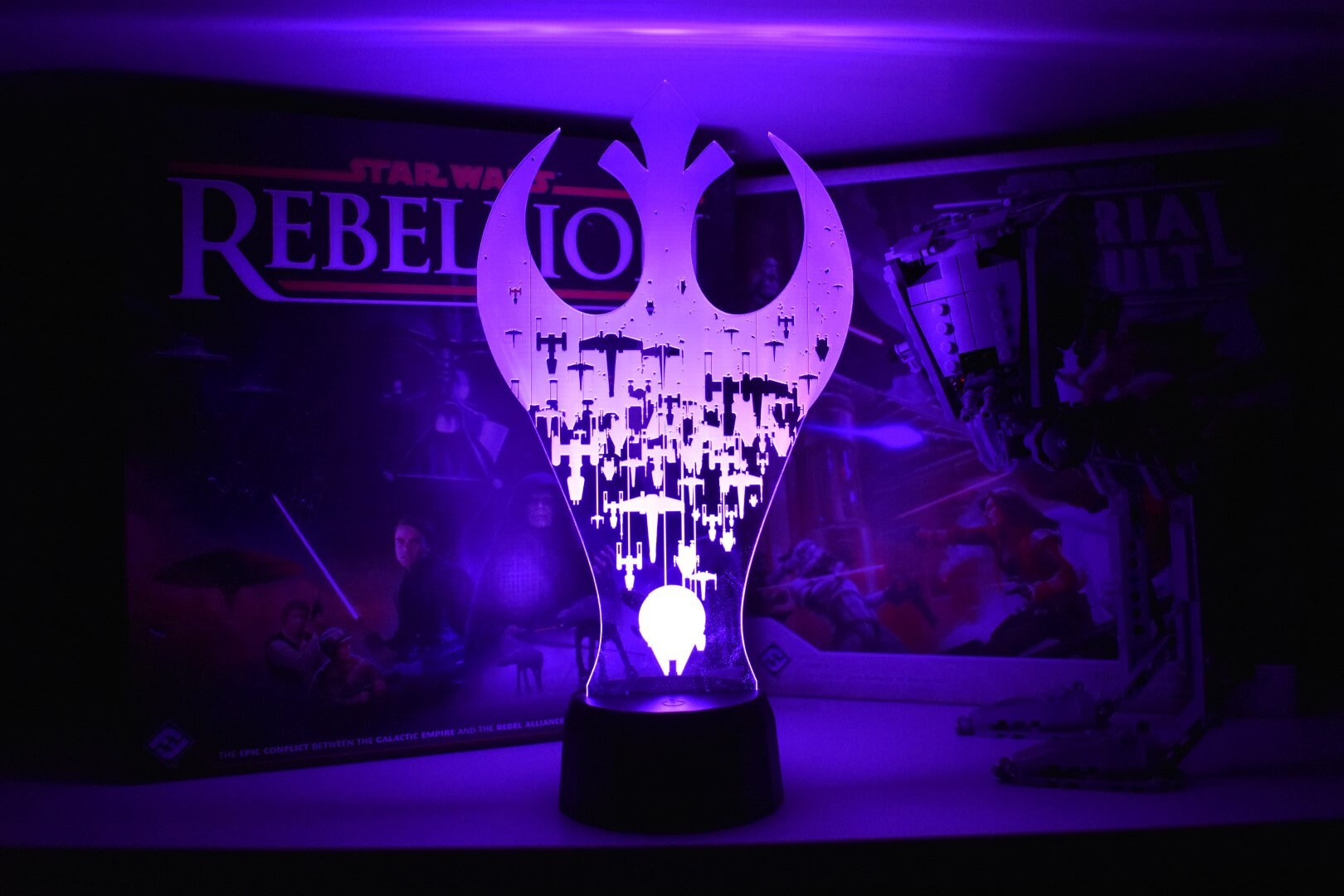 Rebel Ships LED sign perfect as a gift for you or your febel. Place in Man caves, bars, garages, desks.