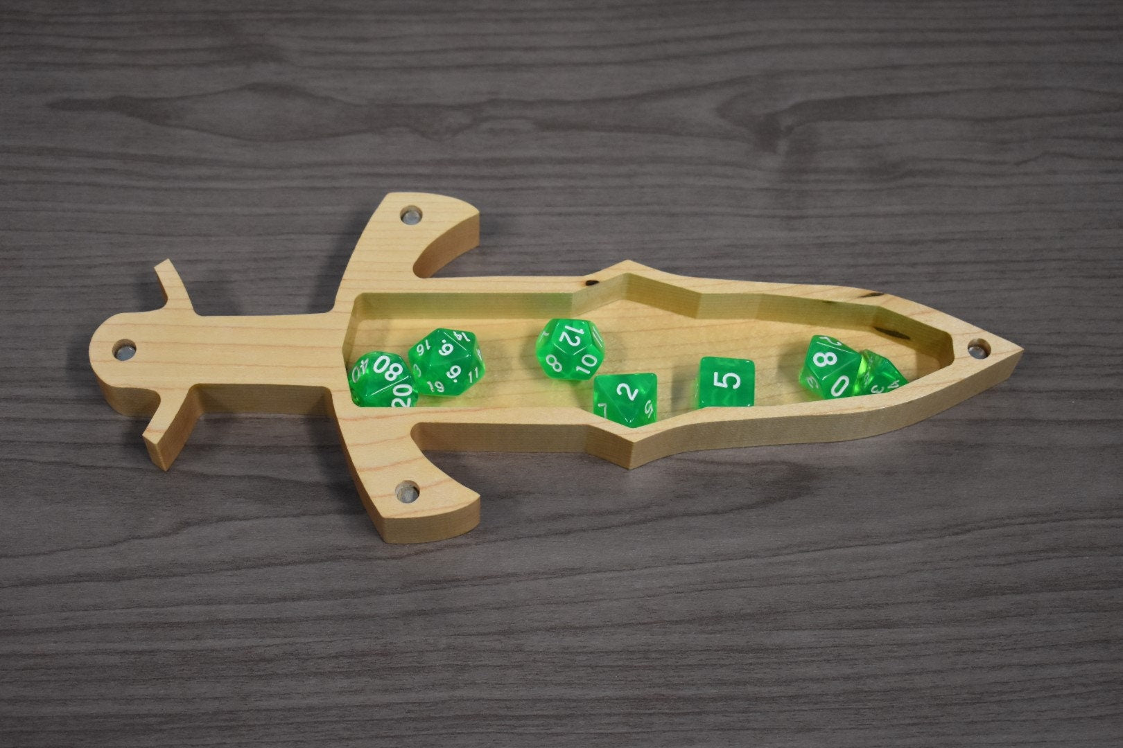 Dice Box Viking Sword perfect as a gift for a board game and RPG geeks. Place in Man caves, bars, garages, desks.