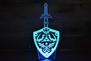 Zelda Master Sword and Shield LED sign perfect as a gift for a Zelda fans. Place in Man caves, bars, garages, desks, office.