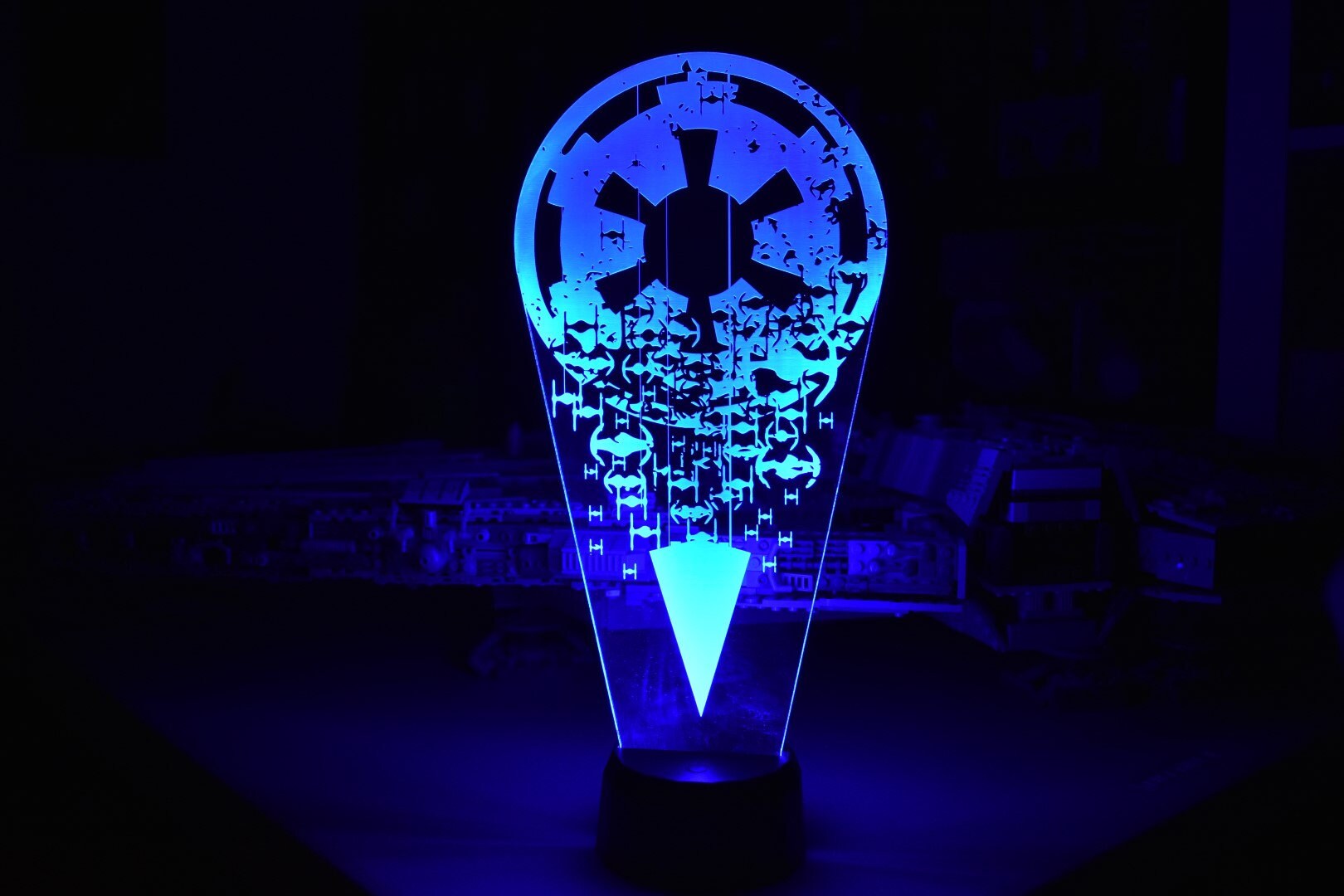 Star Wars Inspired Imperial Ships LED sign perfect as a gift for a Star Wars geeks. Place in Man caves, bars, garages, desks, bed room.