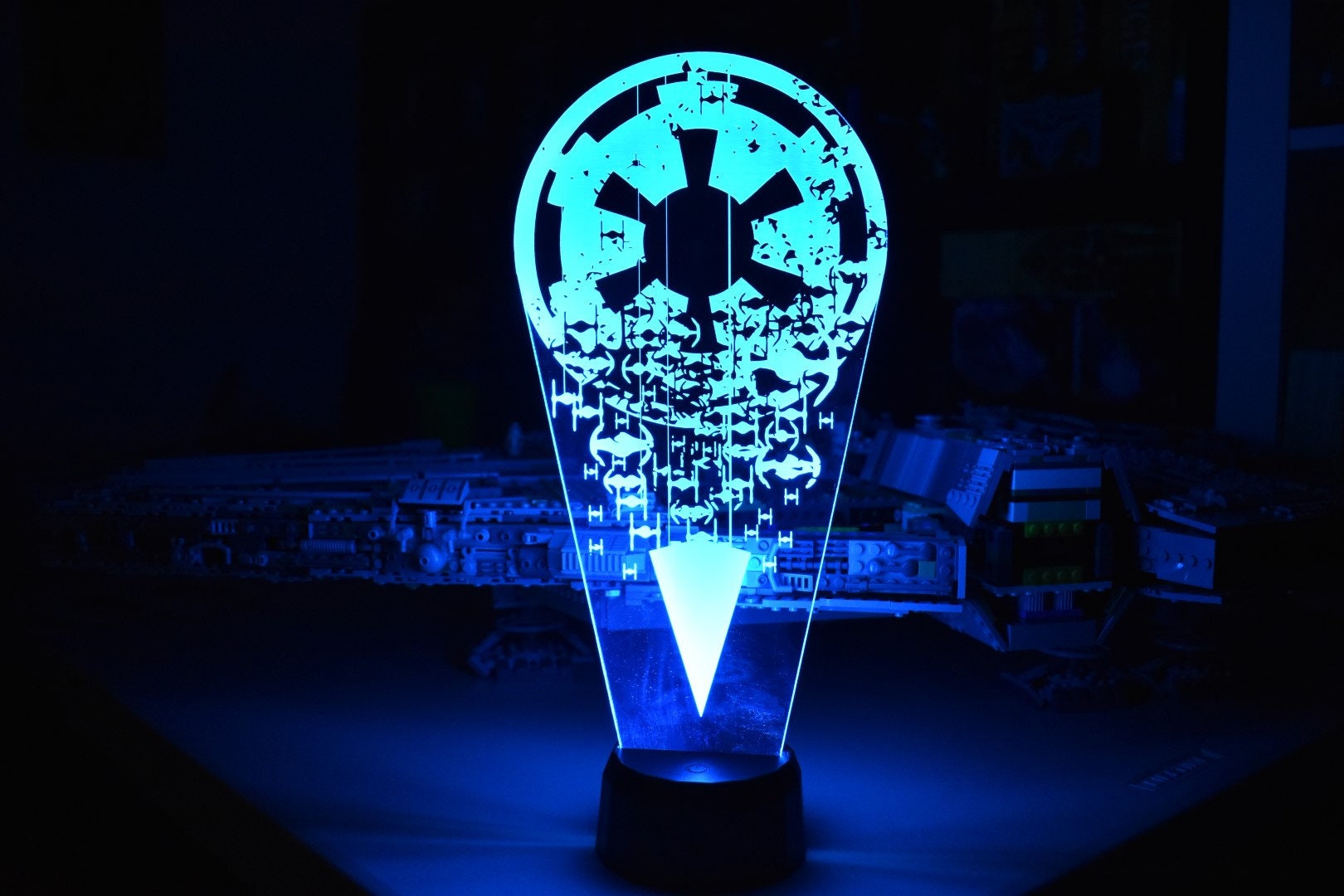 Star Wars Inspired Imperial Ships LED sign perfect as a gift for a Star Wars geeks. Place in Man caves, bars, garages, desks, bed room.