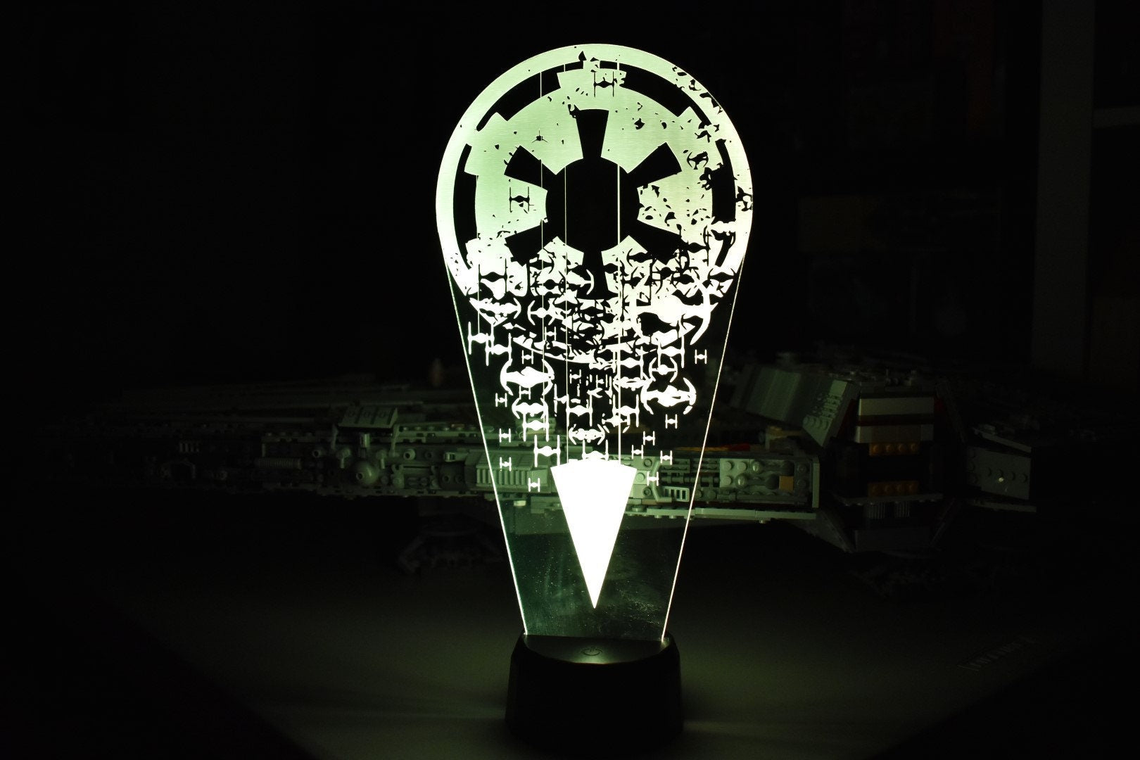 Star Wars Inspired Imperial Ships LED sign perfect as a gift for a Star Wars geeks. Place in Man caves, bars, garages, desks, bed room.