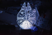 Millennium Falcon LED sign perfect as a gift for your chewy. Place in Man caves, bars, garages, desks.