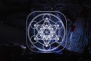 Metatron's Cube LED sign perfect as a gift.