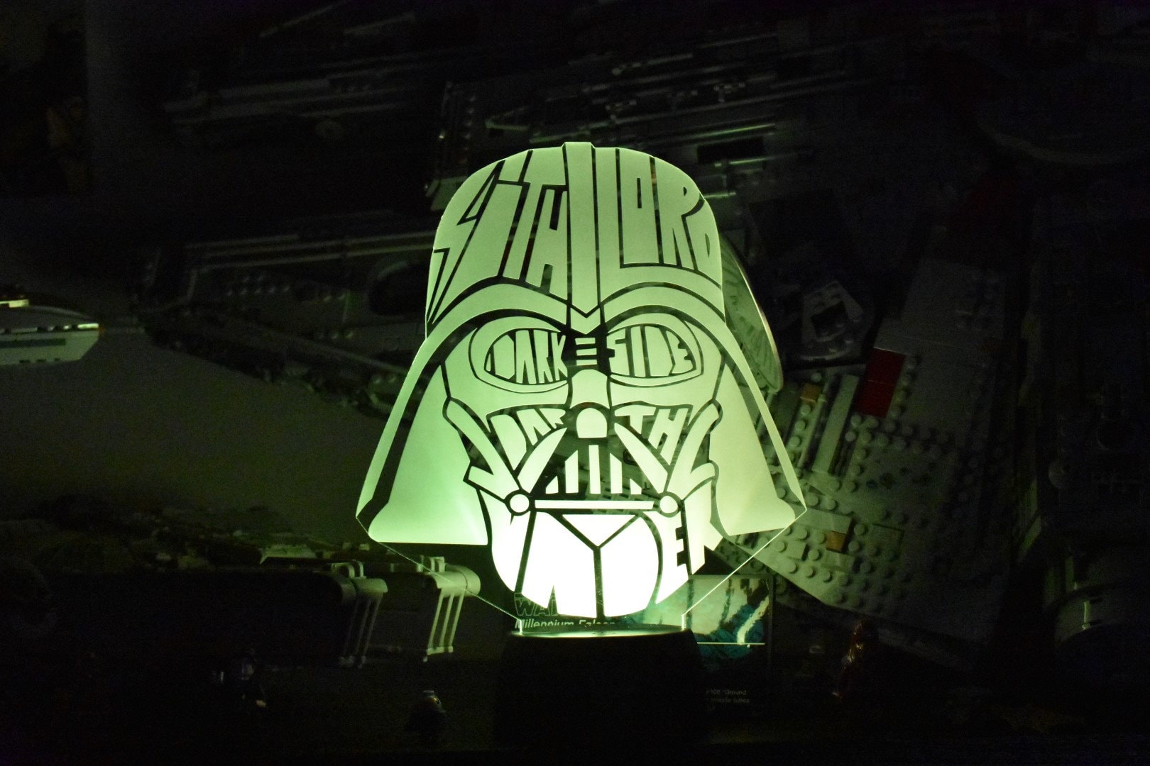 Darth Vader Word Cloud LED sign perfect as a gift for a board game geeks. Place in Man caves, bars, garages, desks.