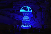 Empire Strikes Back Crawl Inspired by Star Wars LED sign perfect as a gift for Star Wars geeks. Place in Man caves, bars, garages, desks.