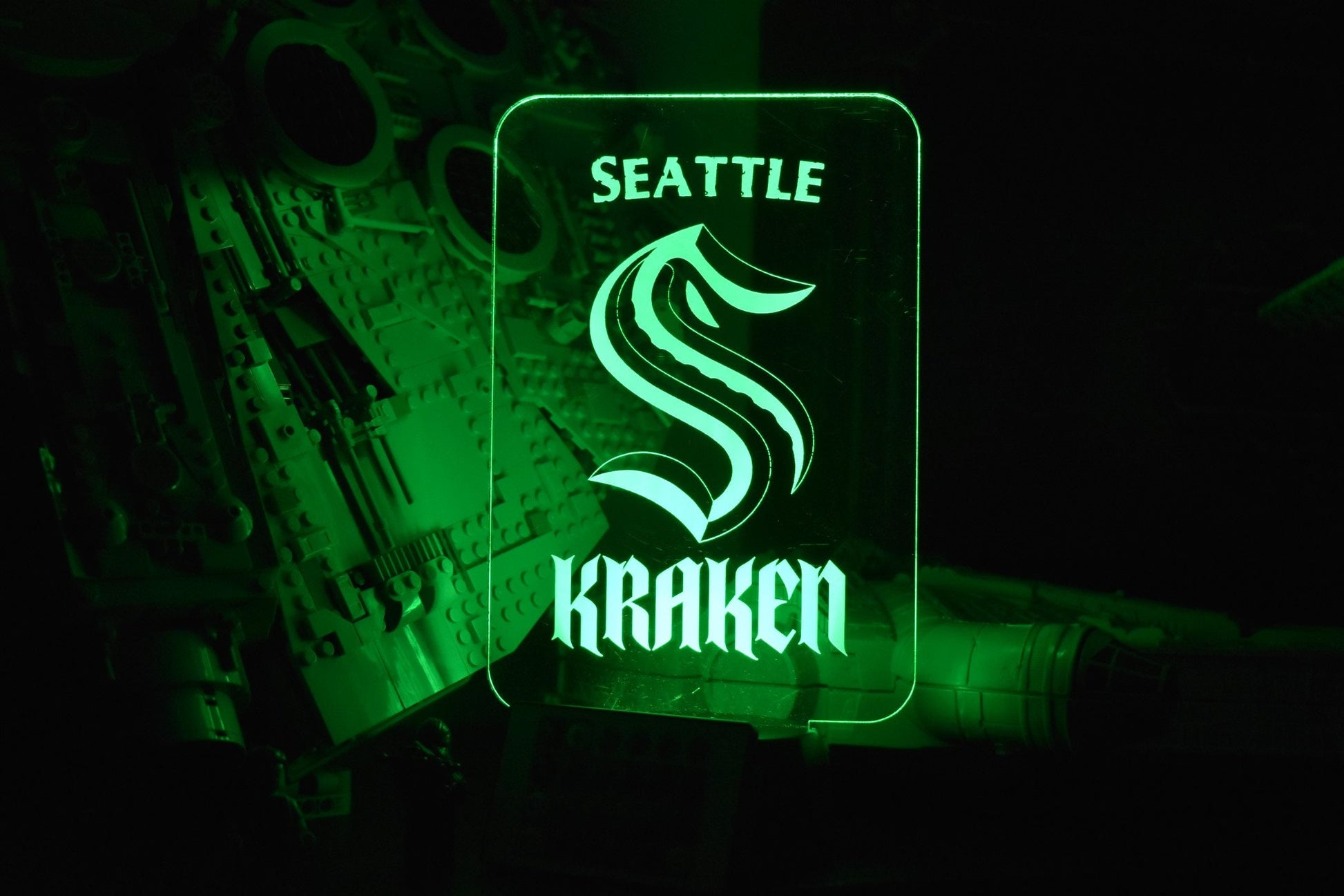 Seattle Kraken LED sign perfect as a gift for your Krakhead! Place in Man caves, bars, garages, desks, office, bedroom.