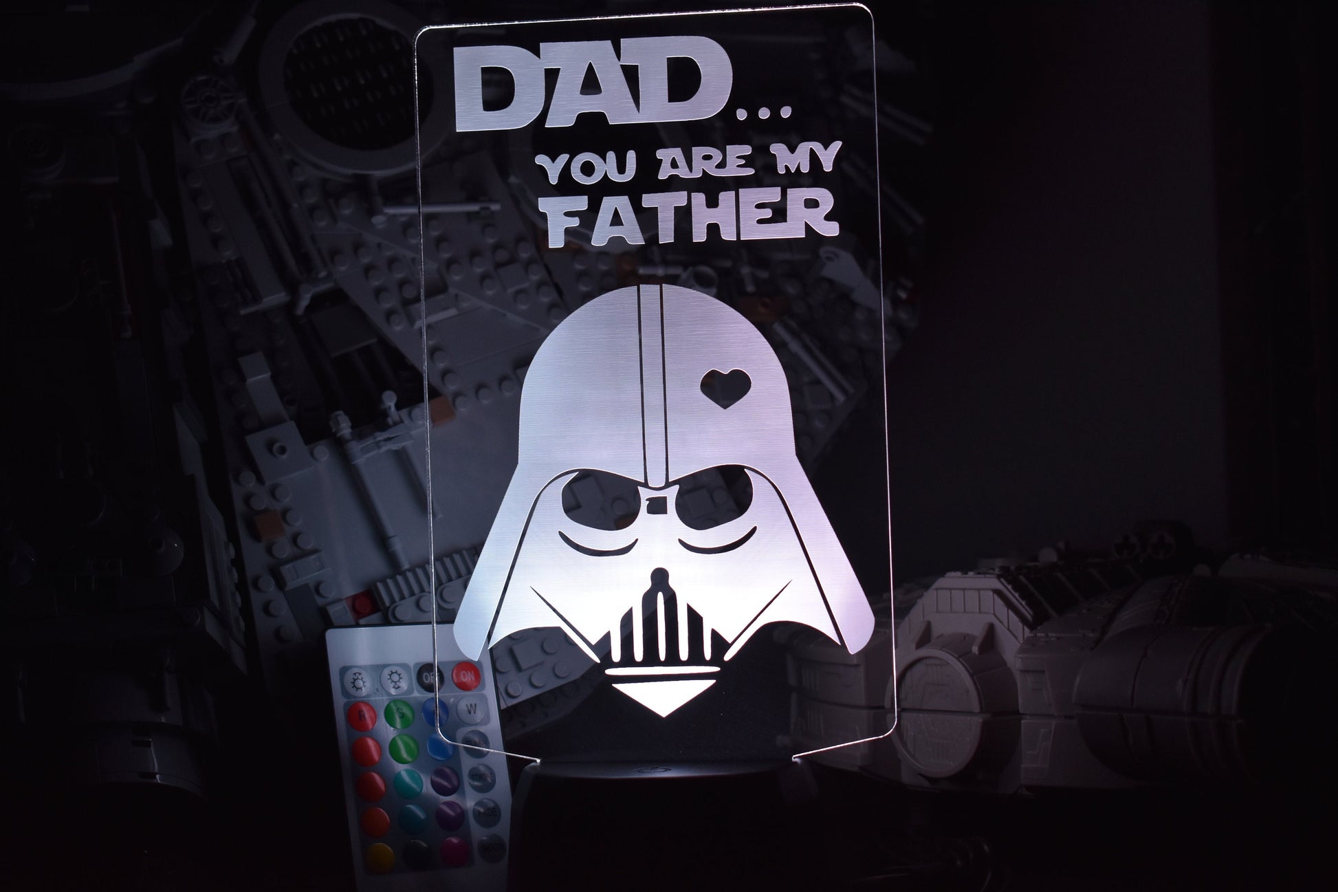 Dad.. You are my fater LED Lamp Inspired by Star Wars w/ 16 colors and 5 settings