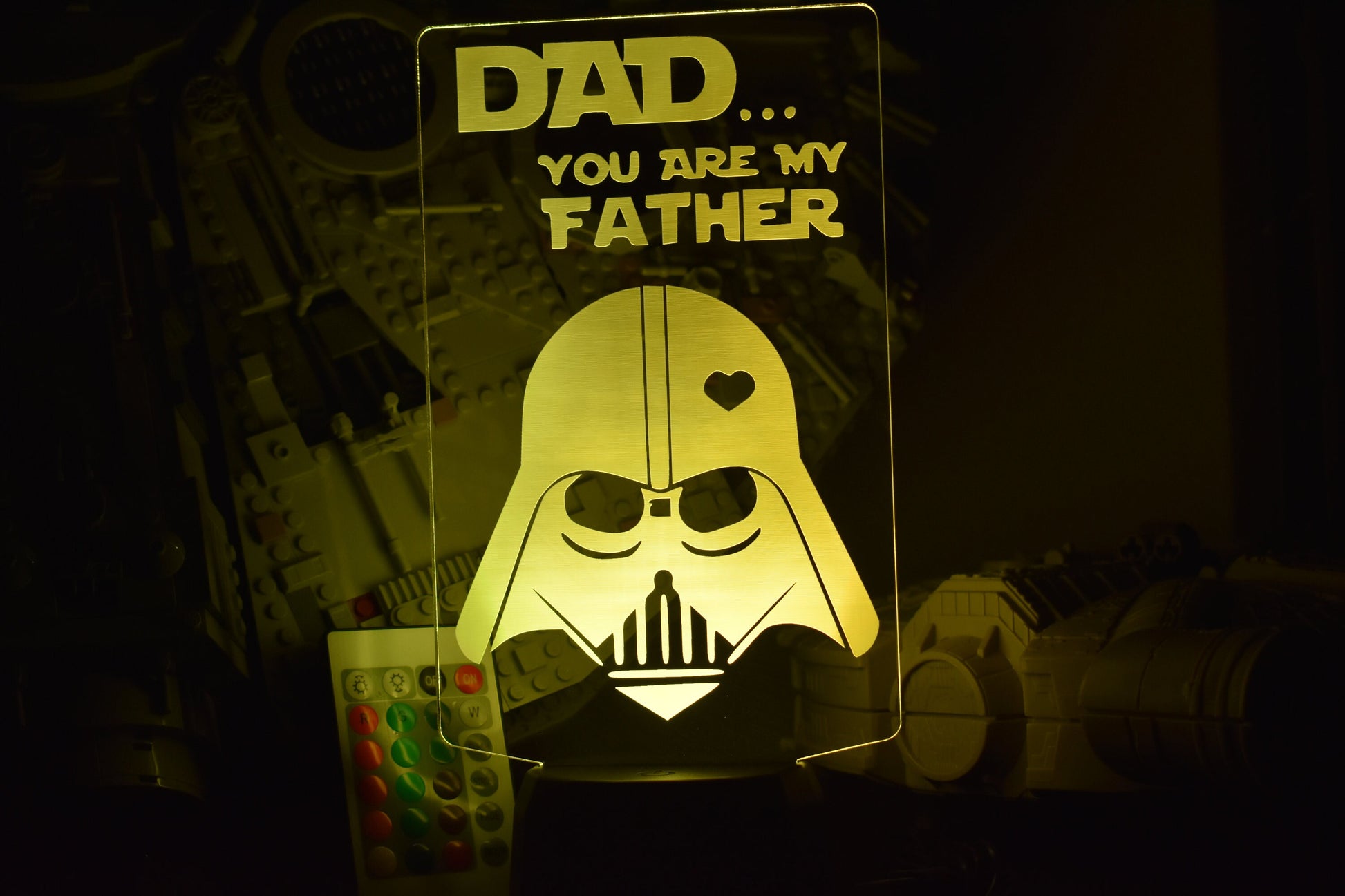 Dad.. You are my fater LED Lamp Inspired by Star Wars w/ 16 colors and 5 settings
