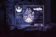 Freighter Plans LED sign perfect as a gift for sci-fi geeks. Place in Man caves, bars, garages, desks.