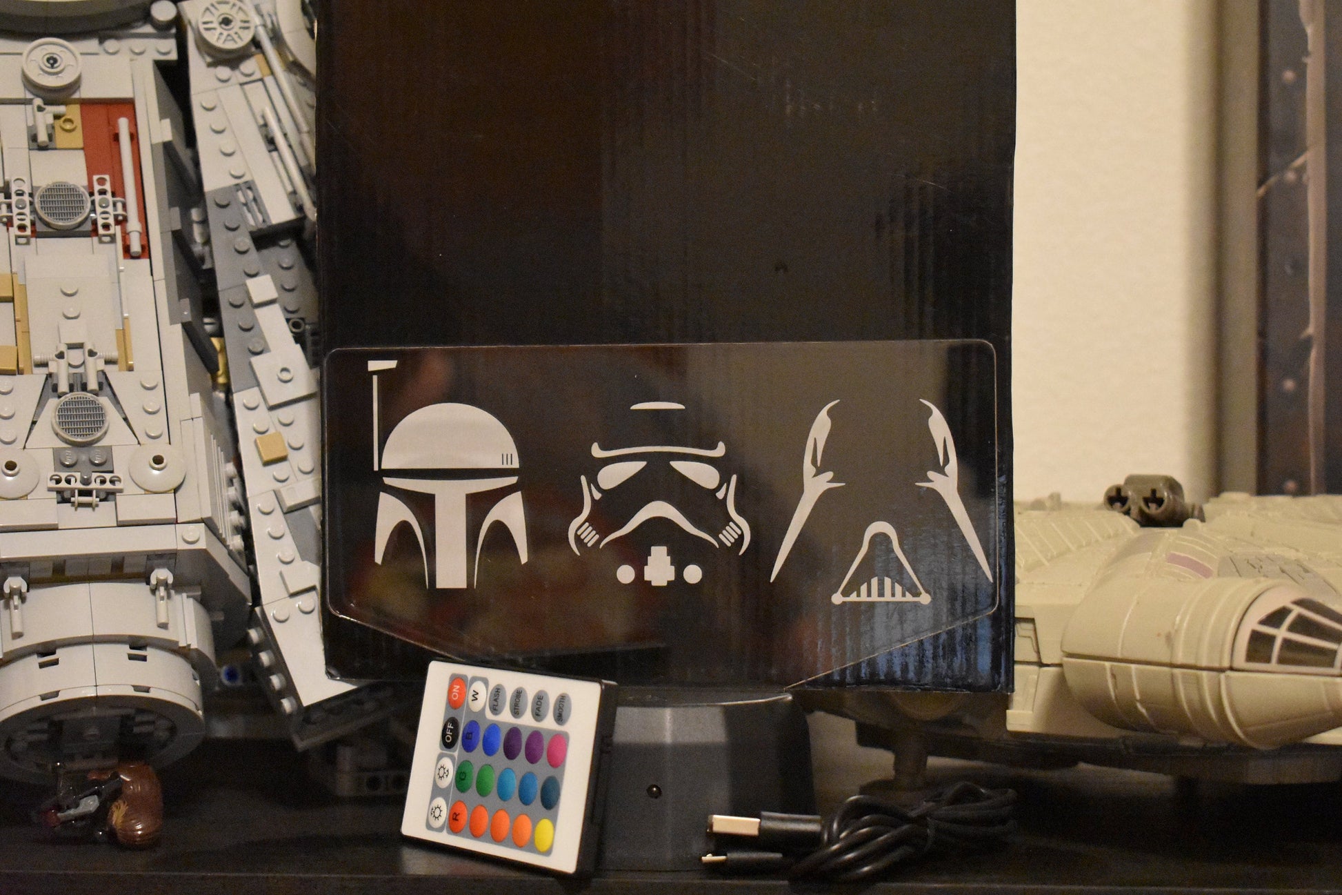 Imperial Helmets LED sign perfect as a gift for a Star Wars geeks. Place in Man caves, bars, garages, desks.