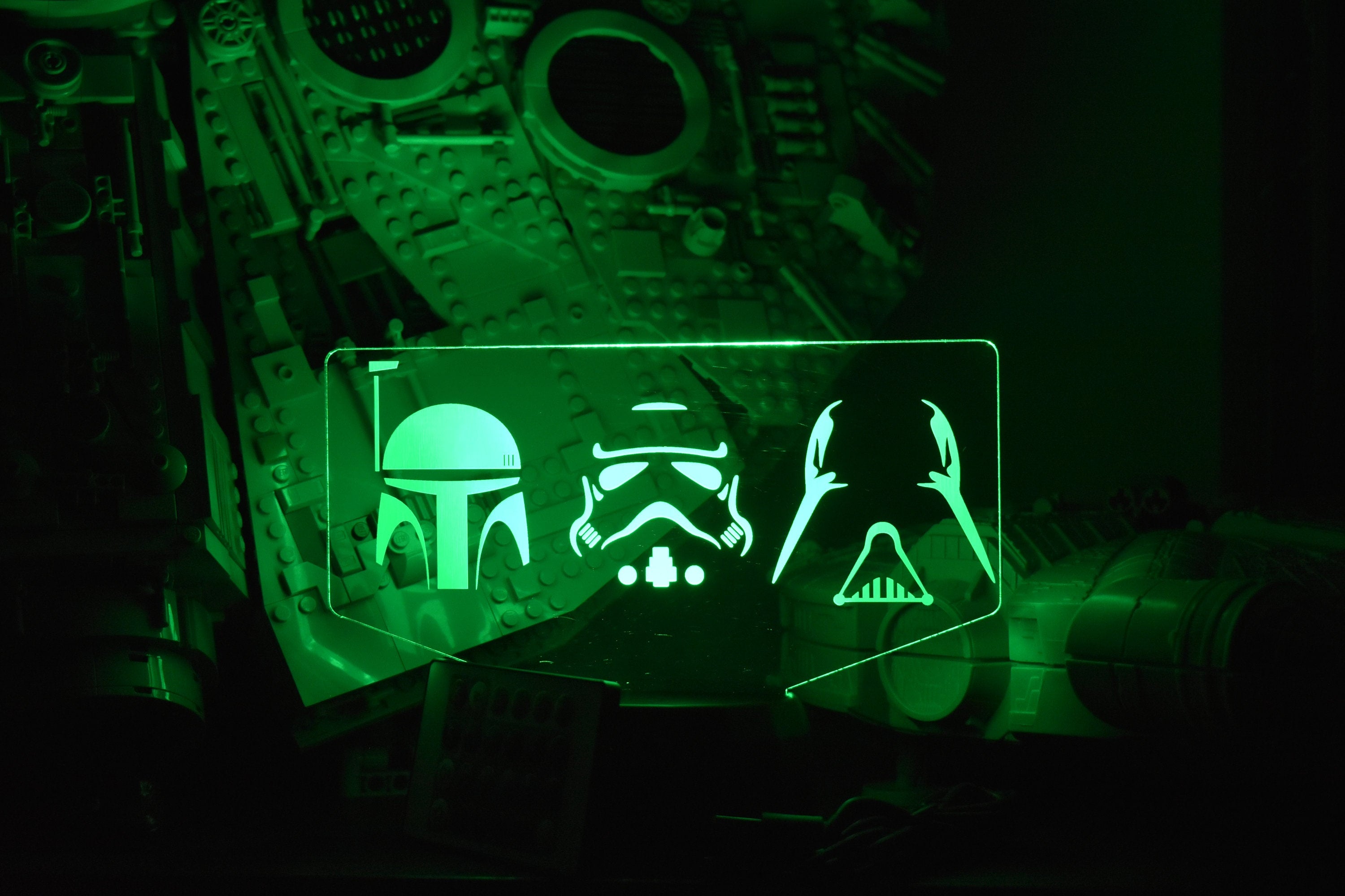 Imperial Helmets LED sign perfect as a gift for a Star Wars geeks. Place in Man caves, bars, garages, desks.