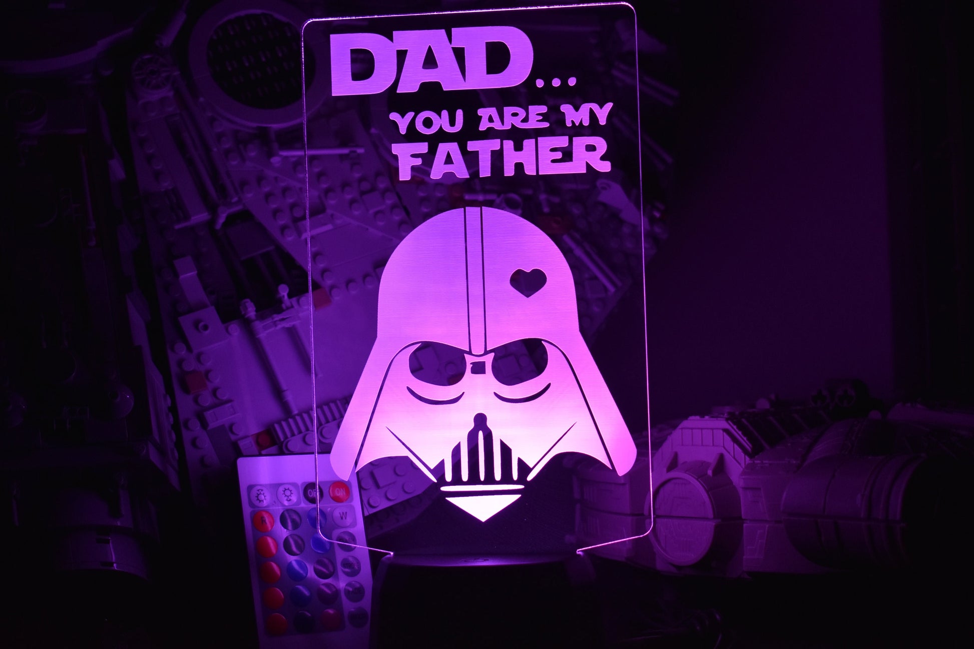 Dad.. You are my fater LED Lamp Inspired by Star Wars w/ 16 colors and 5 settings