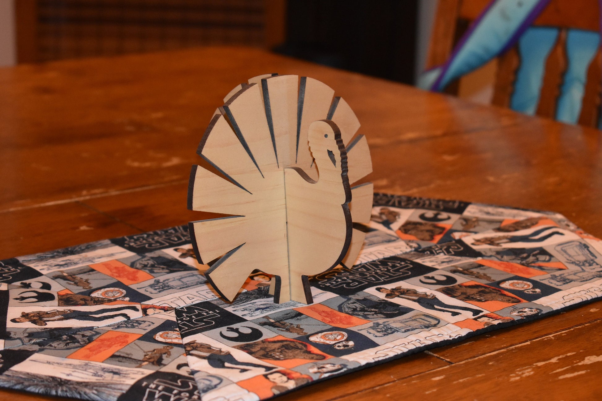 Thanksgiving Center Piece Placemat Turkey perfect as a gift.