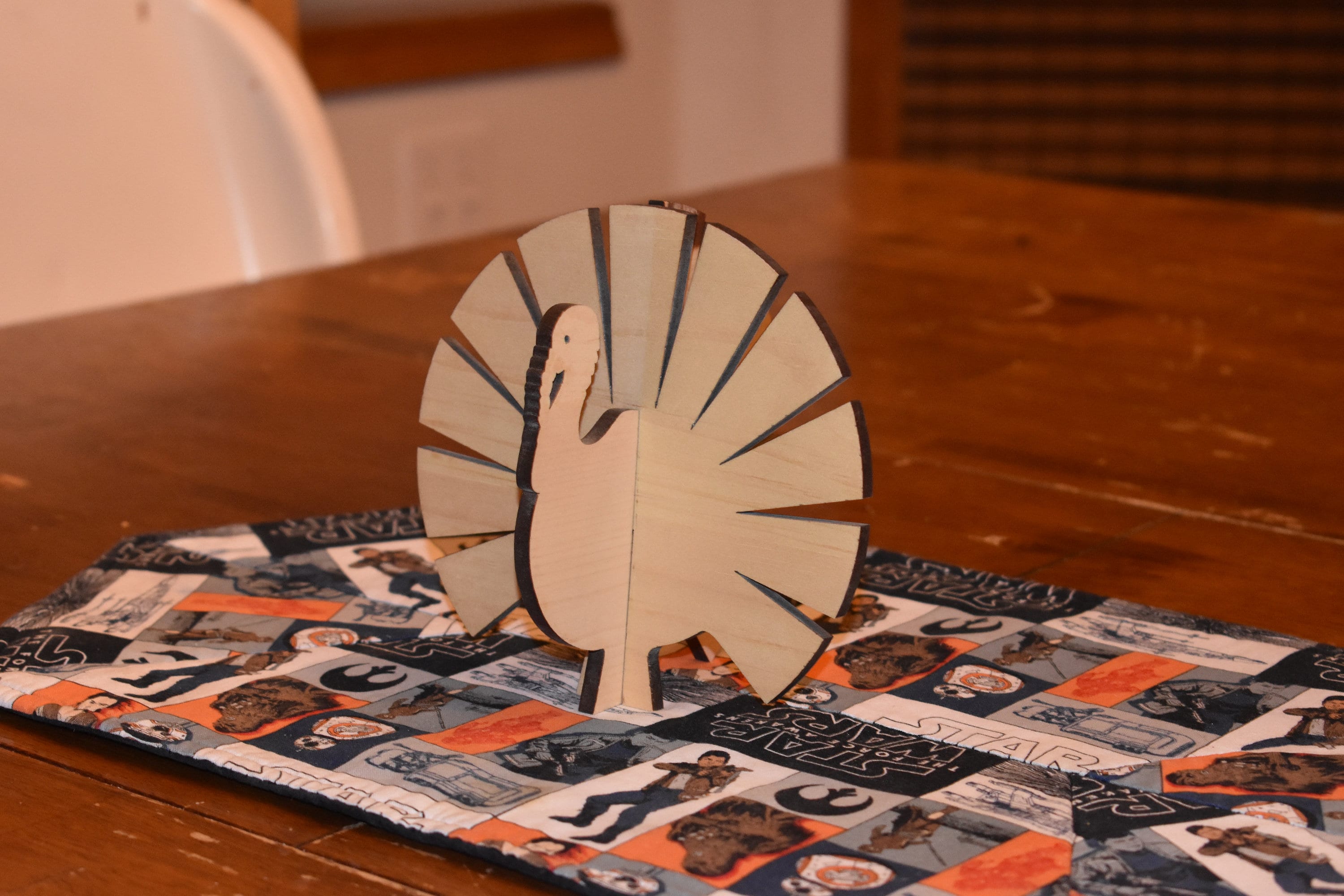 Thanksgiving Center Piece Placemat Turkey perfect as a gift.
