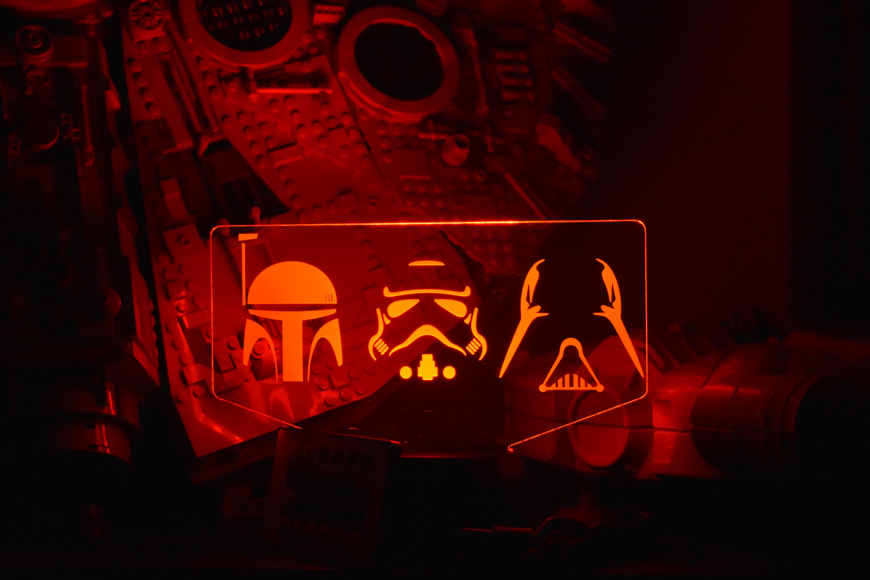 Imperial Helmets LED sign perfect as a gift for a Star Wars geeks. Place in Man caves, bars, garages, desks.