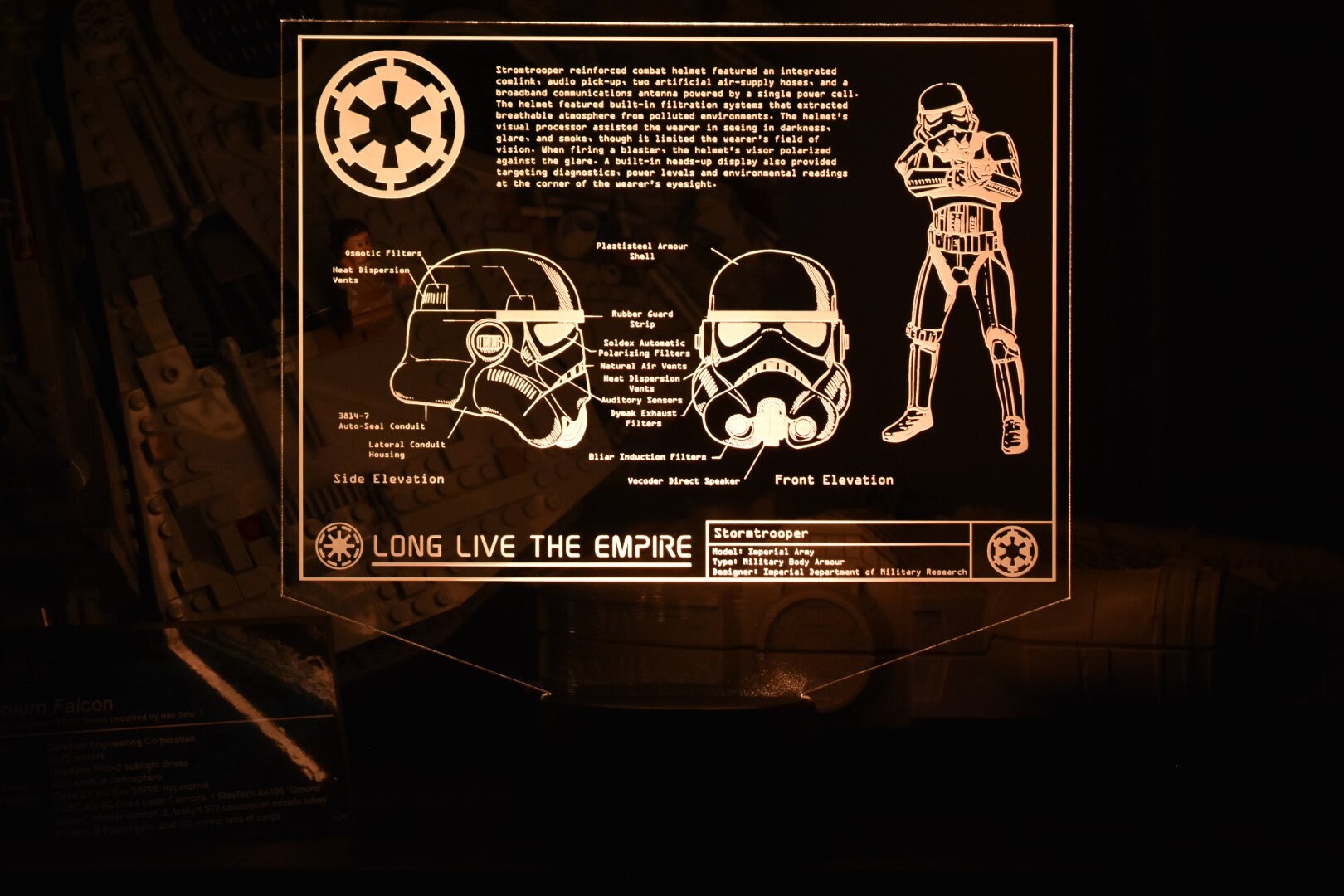 Stormtrooper Character Plans LED sign perfect as a gift for a Star Wars geeks. Place in Man caves, bars, garages, desks, bed room.