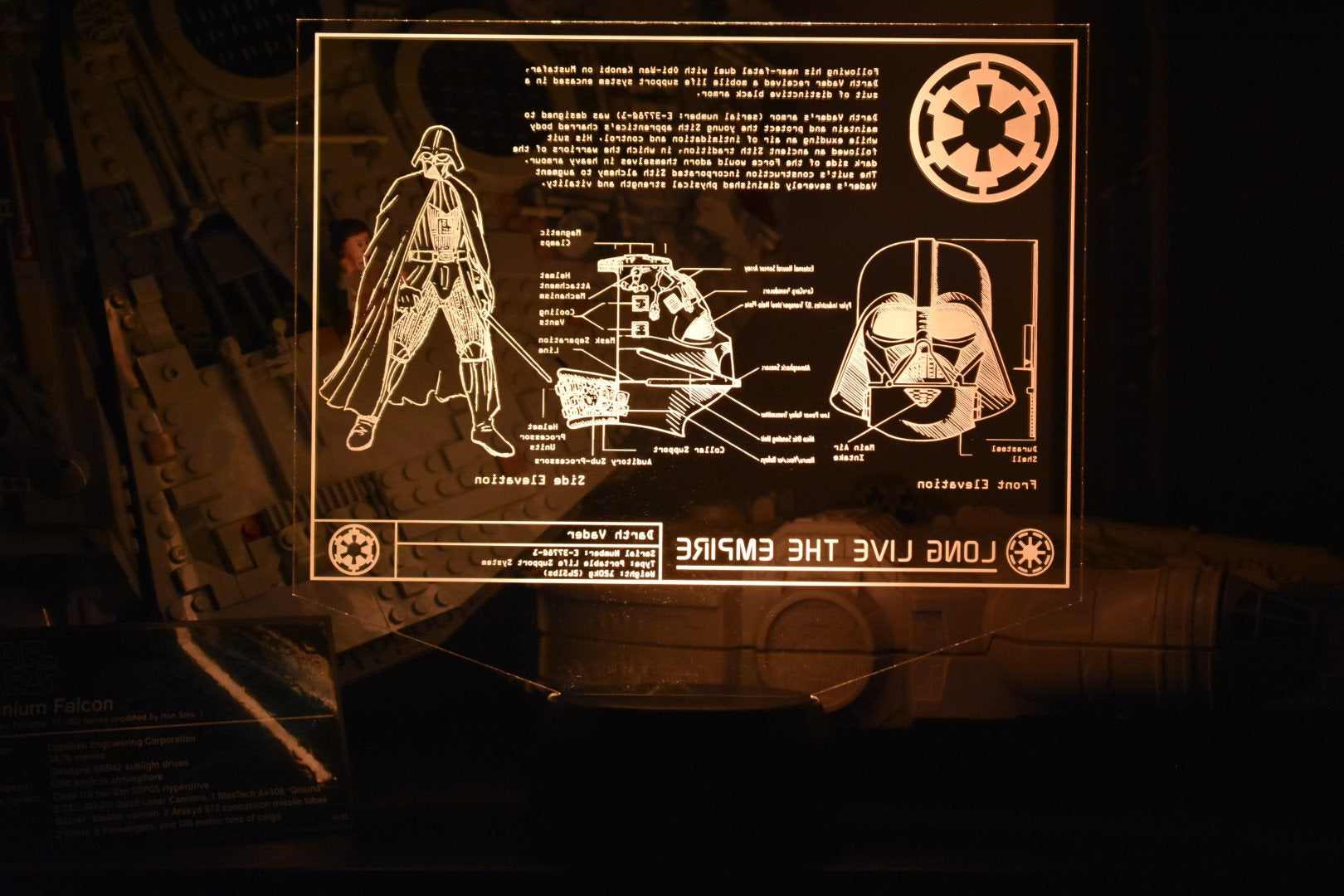 Darth Vader Character Plans LED sign perfect as a gift for a Star Wars geeks. Place in Man caves, bars, garages, desks, bed room.