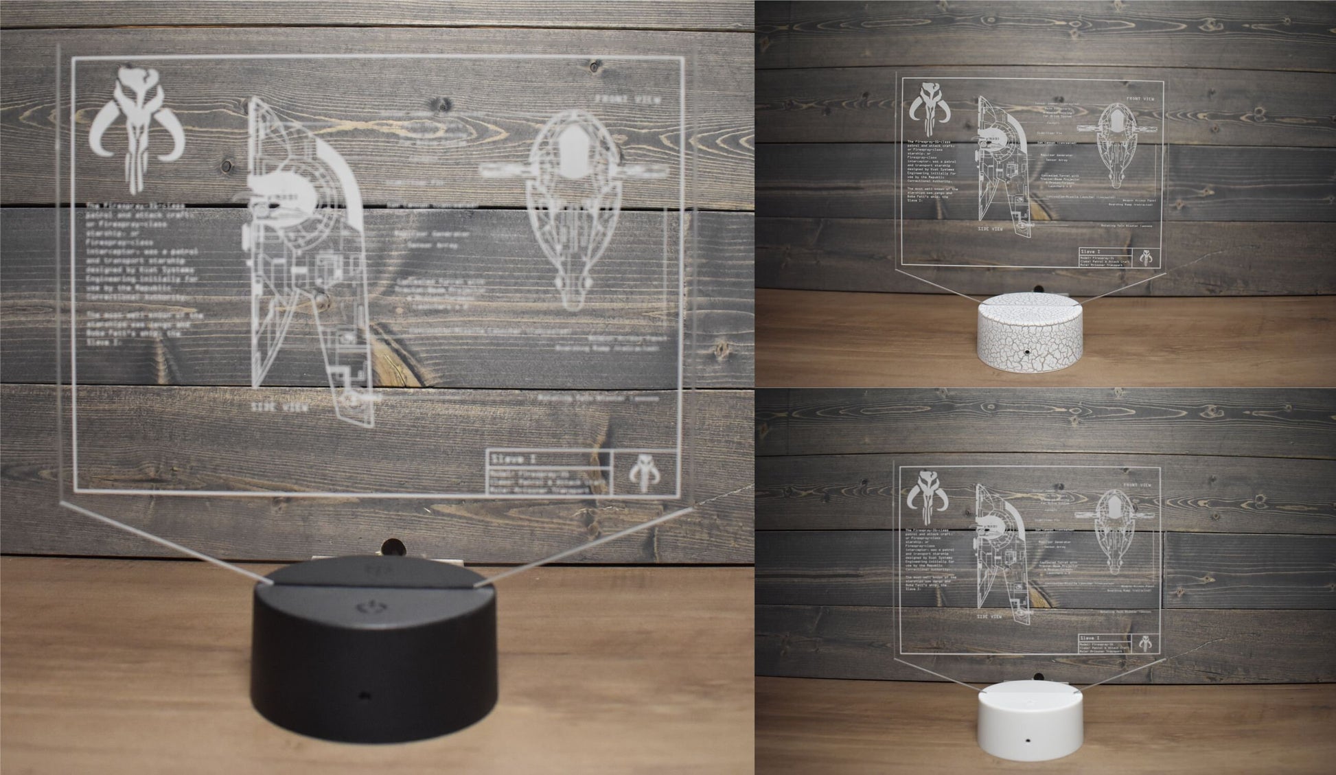 Bounty Hunter Plans LED sign perfect as a gift for a sci-fi geeks. Place in Man caves, bars, garages, desks.
