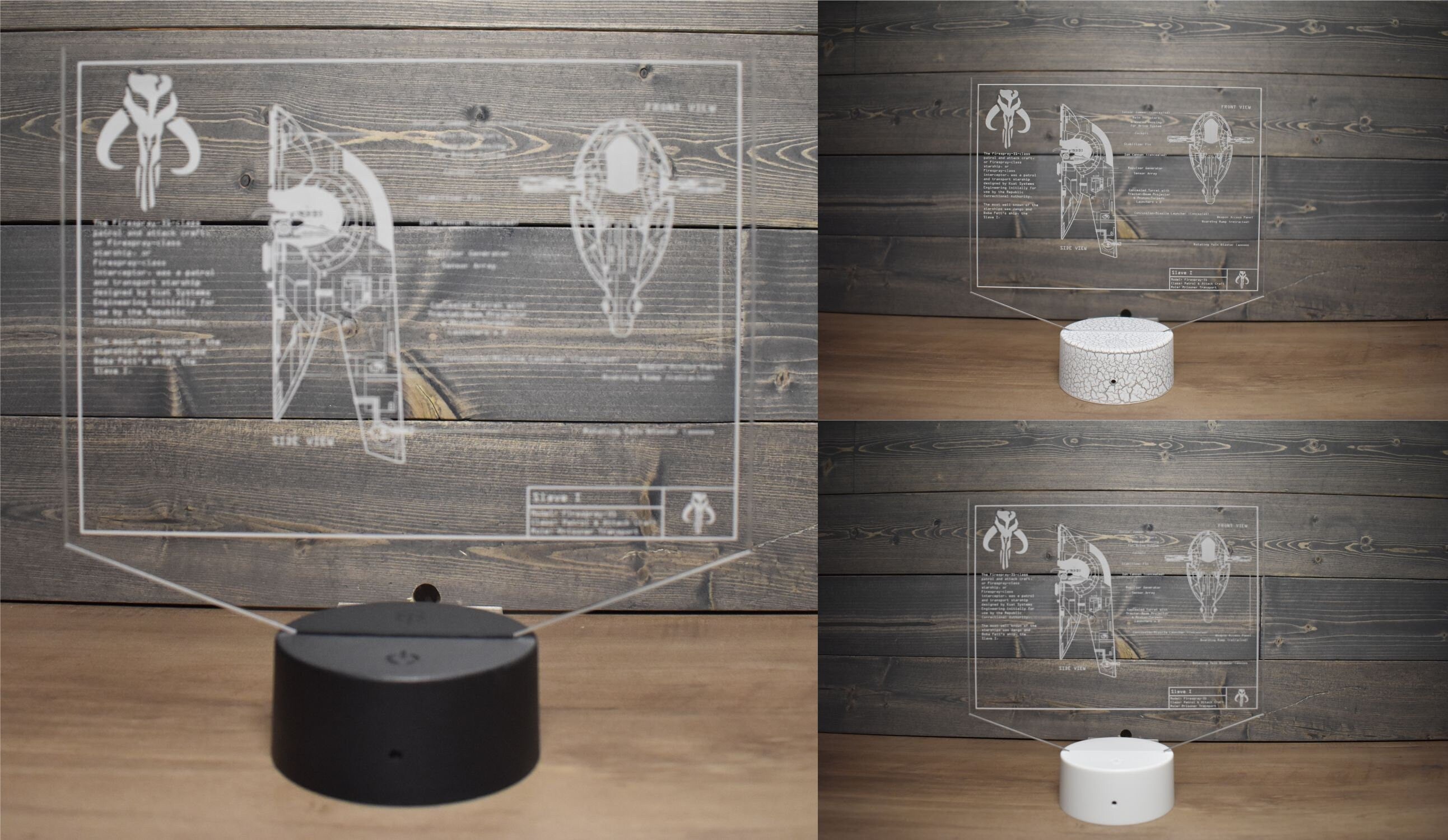 Bounty Hunter Plans LED sign perfect as a gift for a sci-fi geeks. Place in Man caves, bars, garages, desks.
