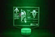 Bounty Hunter Plans LED sign perfect as a gift for a sci-fi geeks. Place in Man caves, bars, garages, desks.