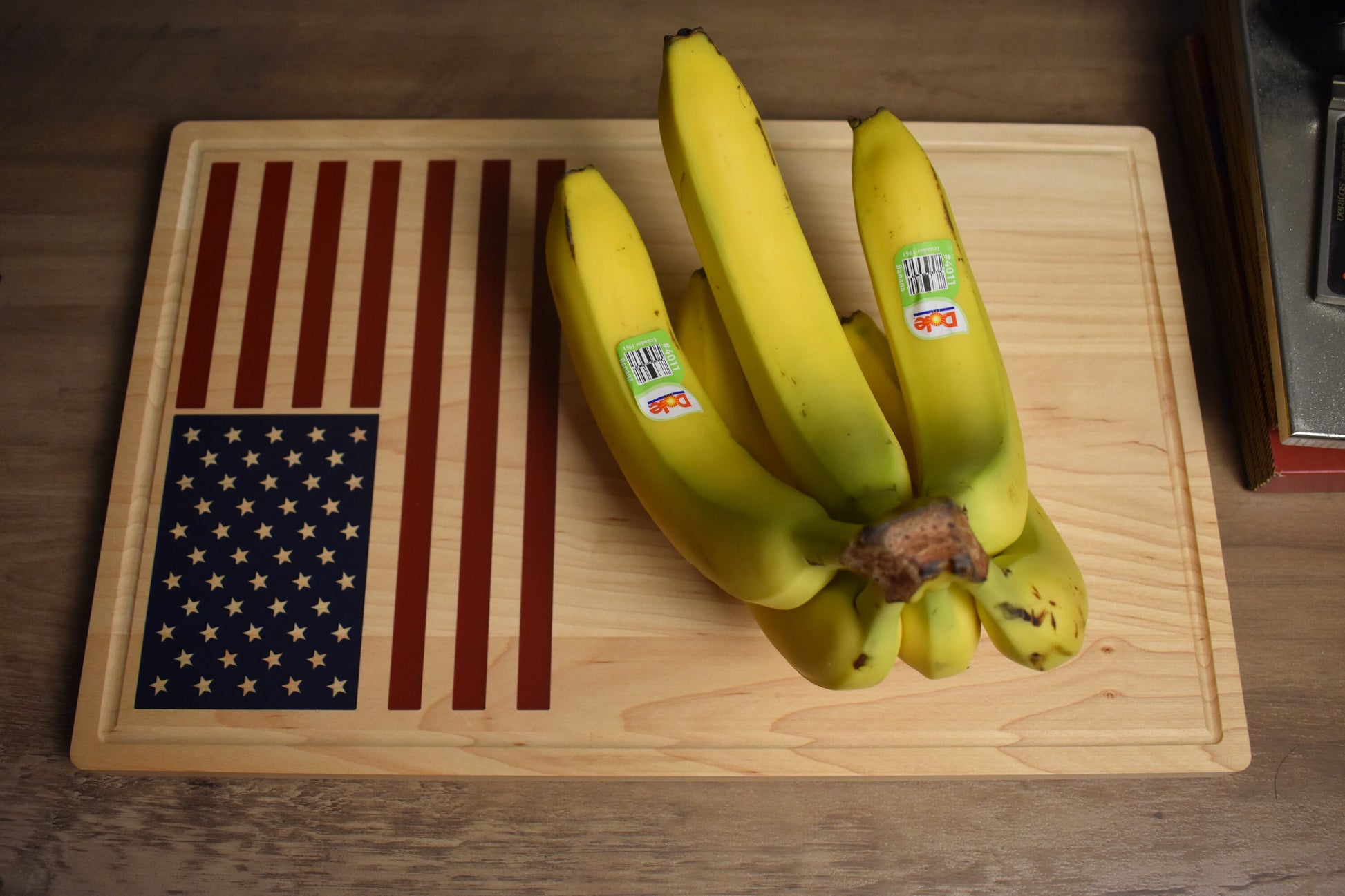 USA Flag Thin Blue Line Personalized Cutting Board, Christmas Gift For Him, Custom Cutting Board, Corporate Gift, Realtor Closing
