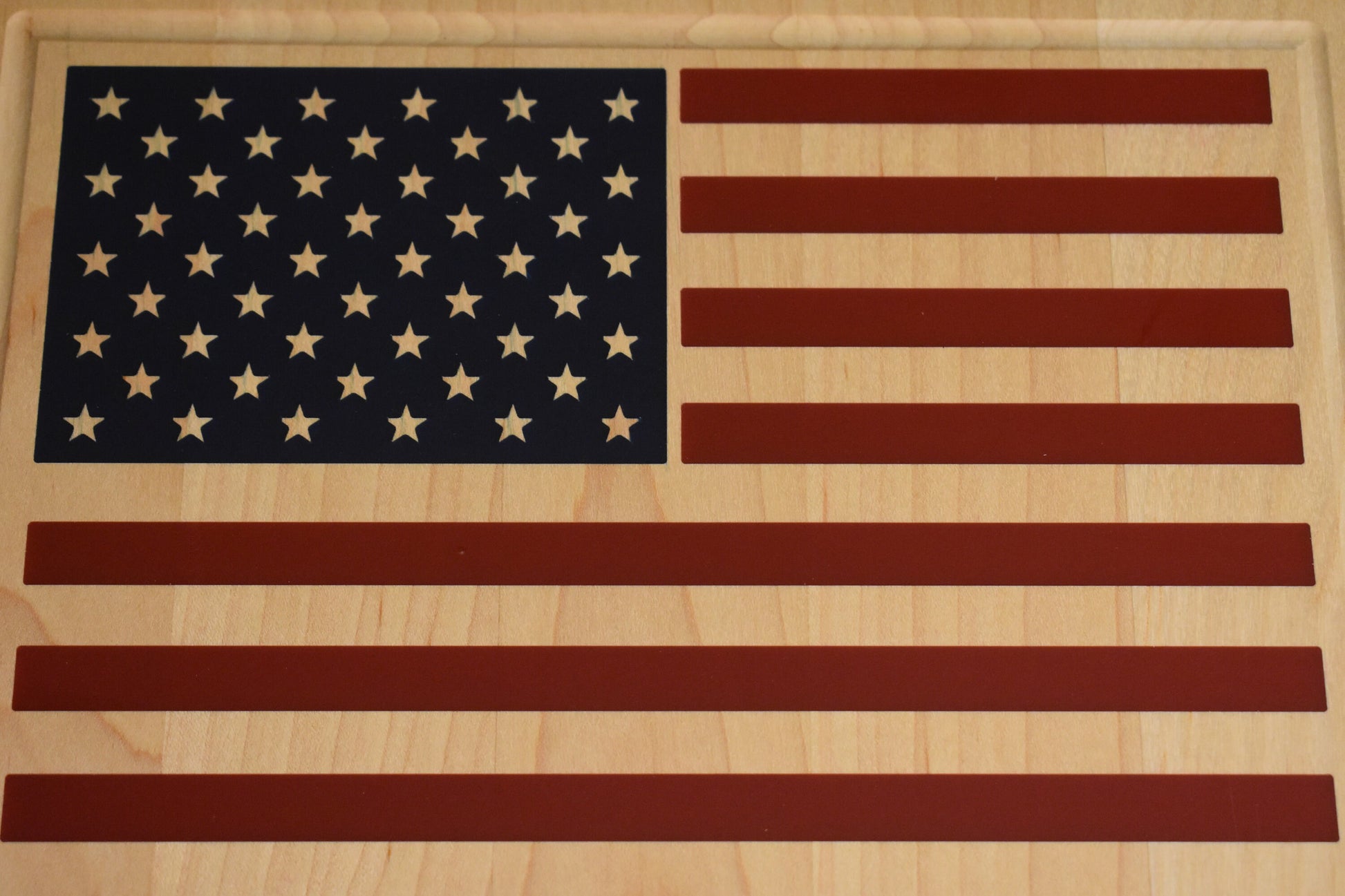 USA Flag Thin Blue Line Personalized Cutting Board, Christmas Gift For Him, Custom Cutting Board, Corporate Gift, Realtor Closing