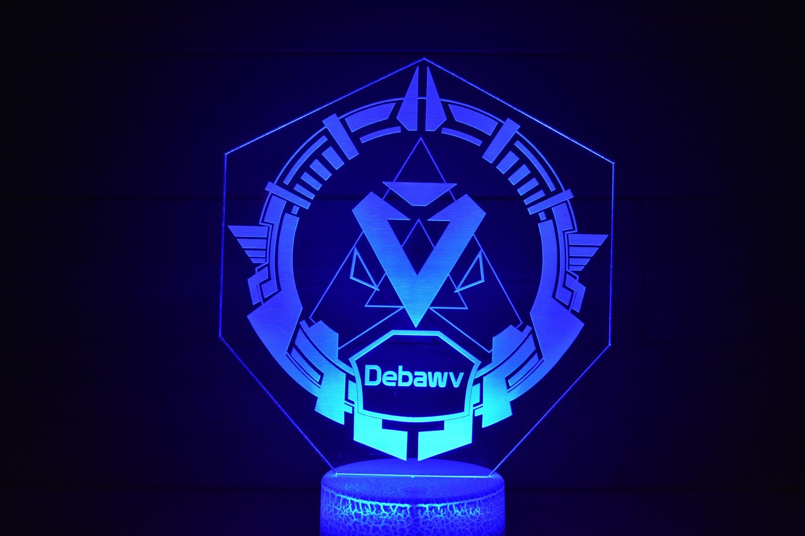 Personalized Diamond Rank Insignia w/ Username Added LED sign perfect as a gift for your Legend. Place in Man caves, bars, garages, desks.